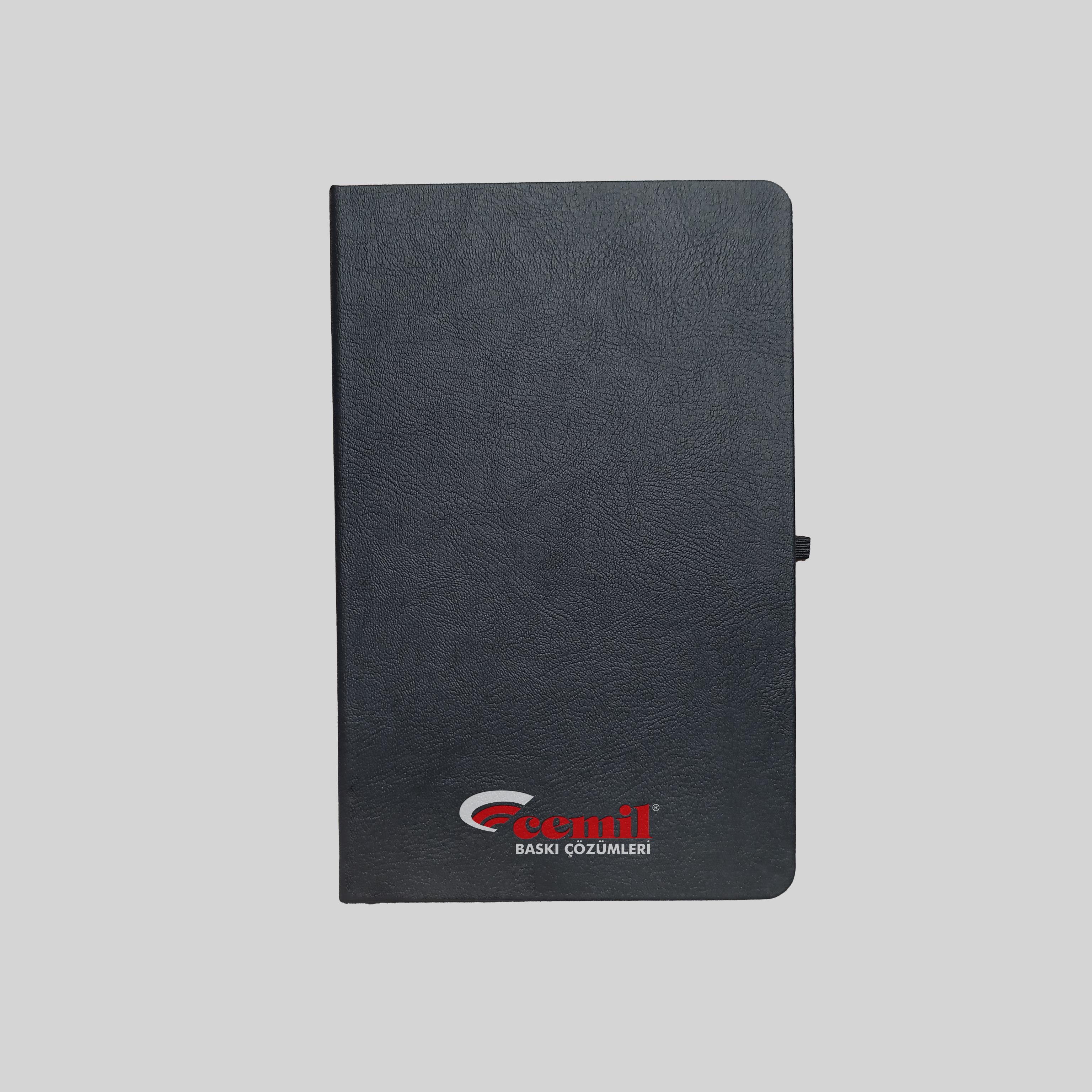 Lastikli Tarihsiz Defter - Siyah