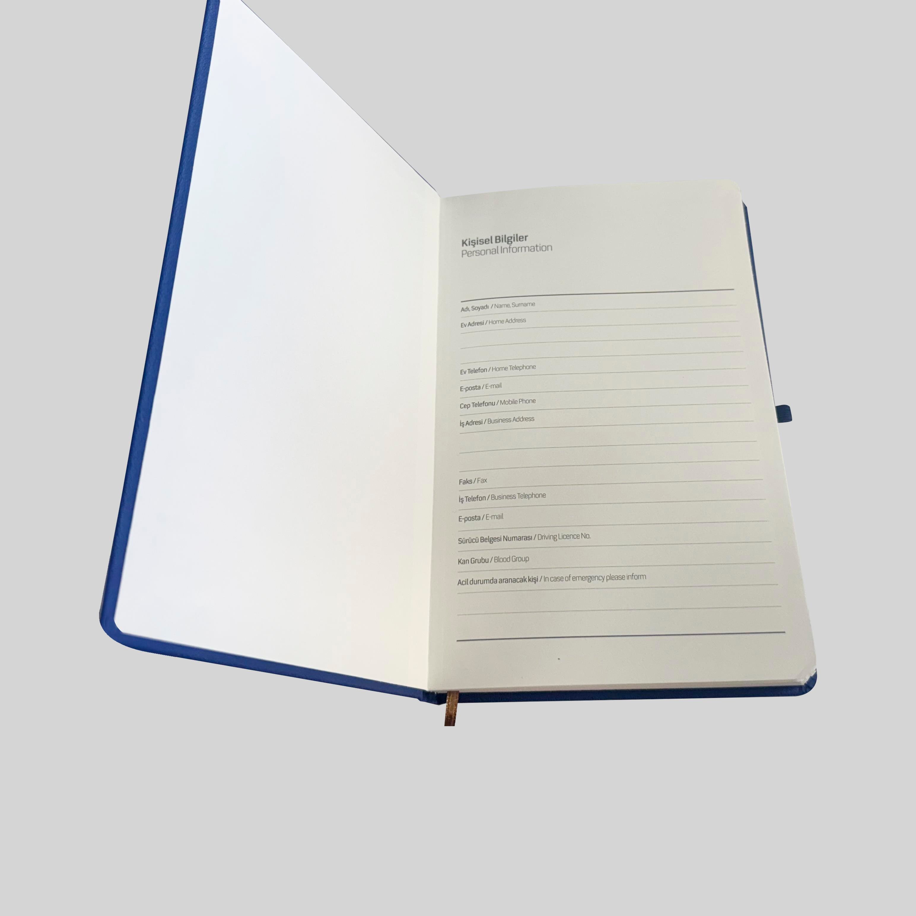 Lastikli Tarihsiz Defter - Siyah