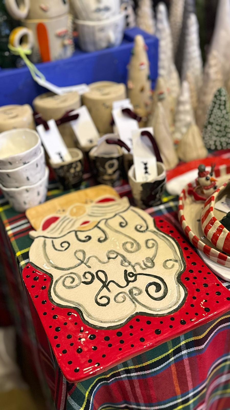 Noel Baba Ho Ho Ho Peynir Tabağı