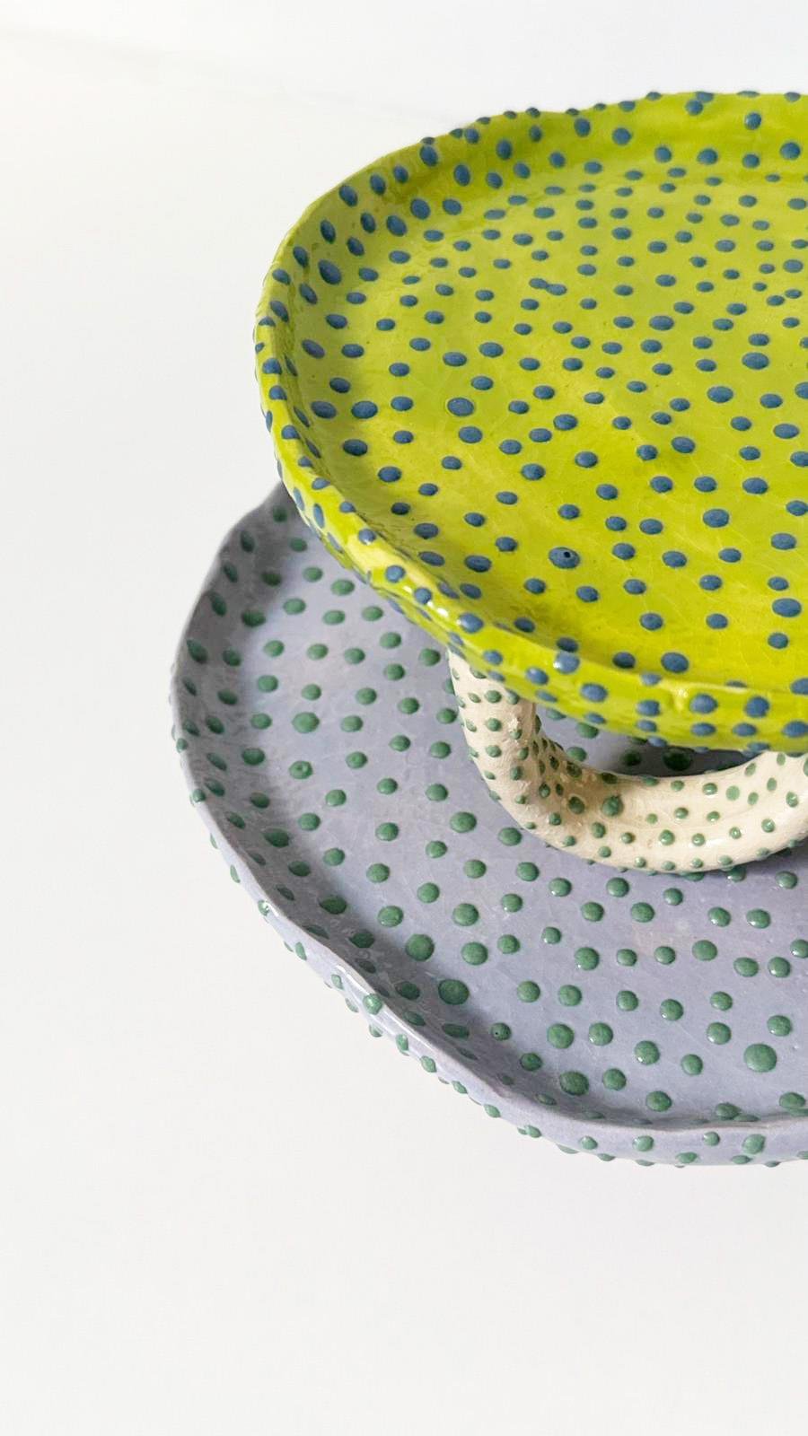 Pop-Art Midi Ayaklı Sunum Tabağı