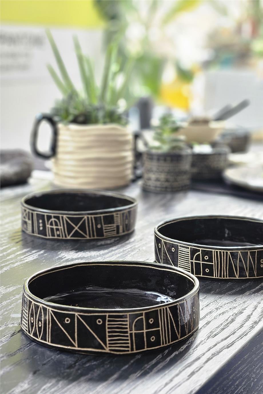 Sgraffito El Yapımı Kase