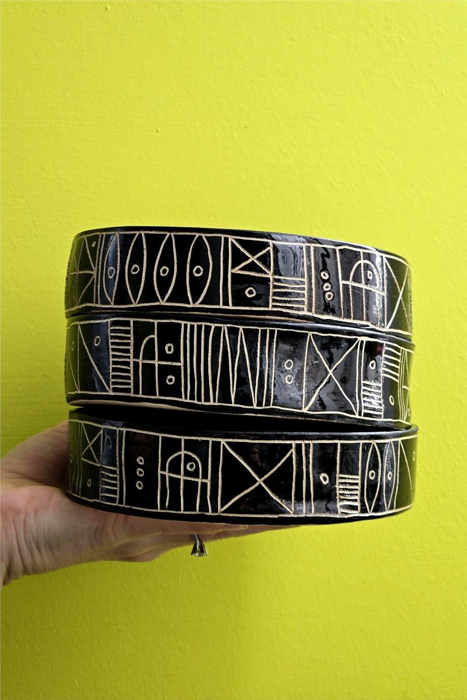 Sgraffito El Yapımı Kase