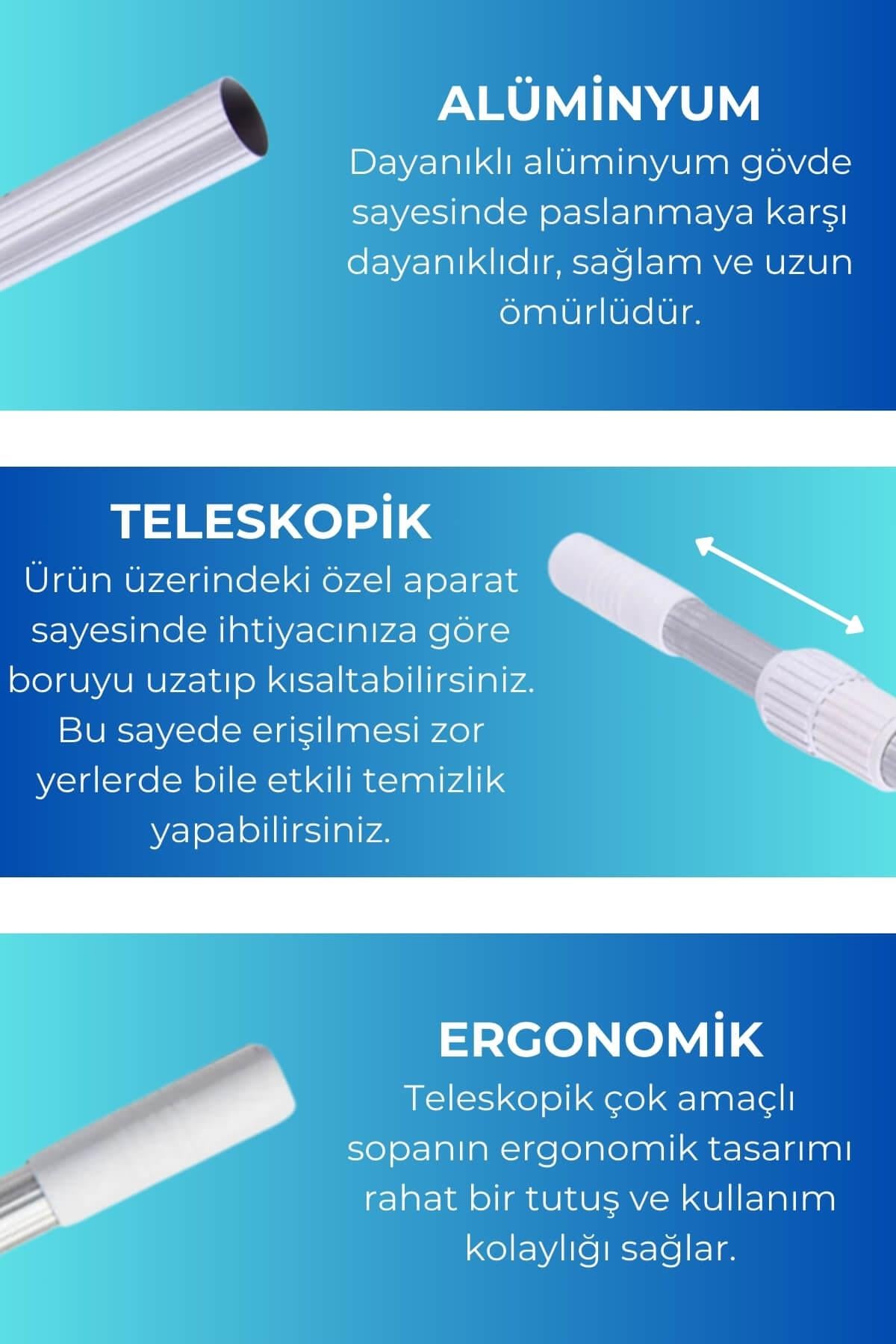 Önen Kimya Çok Amaçlı Teleskopik Havuz Temizlik Sopası