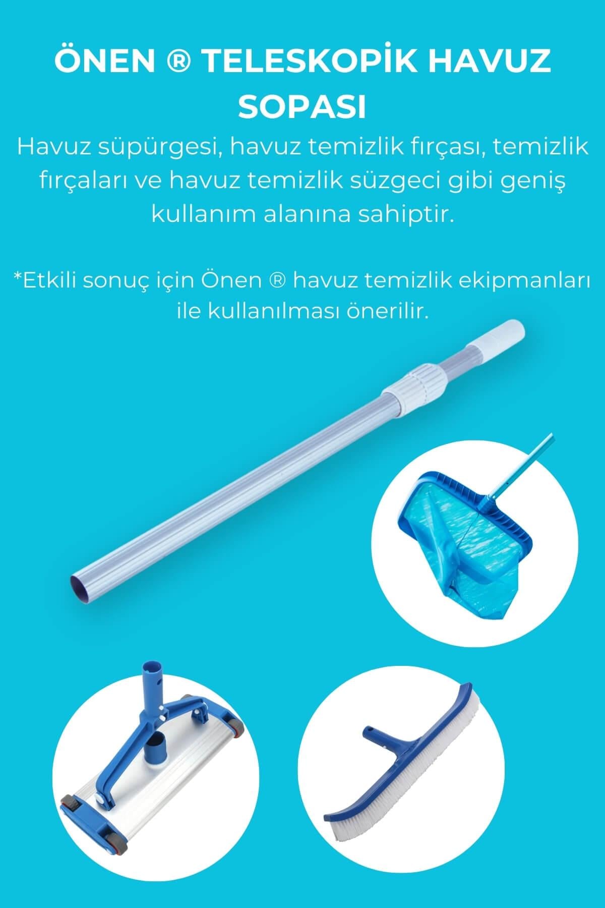 Önen Kimya Çok Amaçlı Teleskopik Havuz Temizlik Sopası