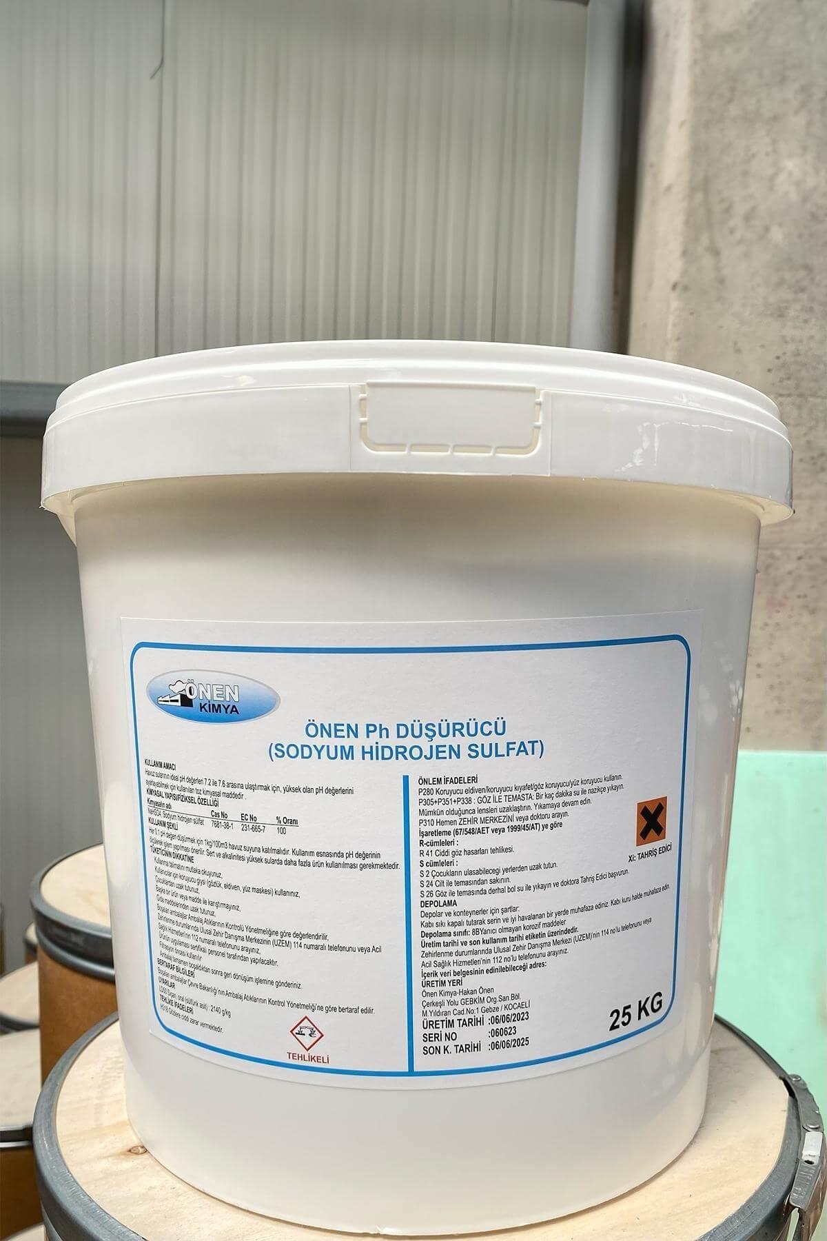 Önen Kimya Havuz PH Düşürücü 25 KG Yüksek Etkili Toz Havuz Kimyasalı