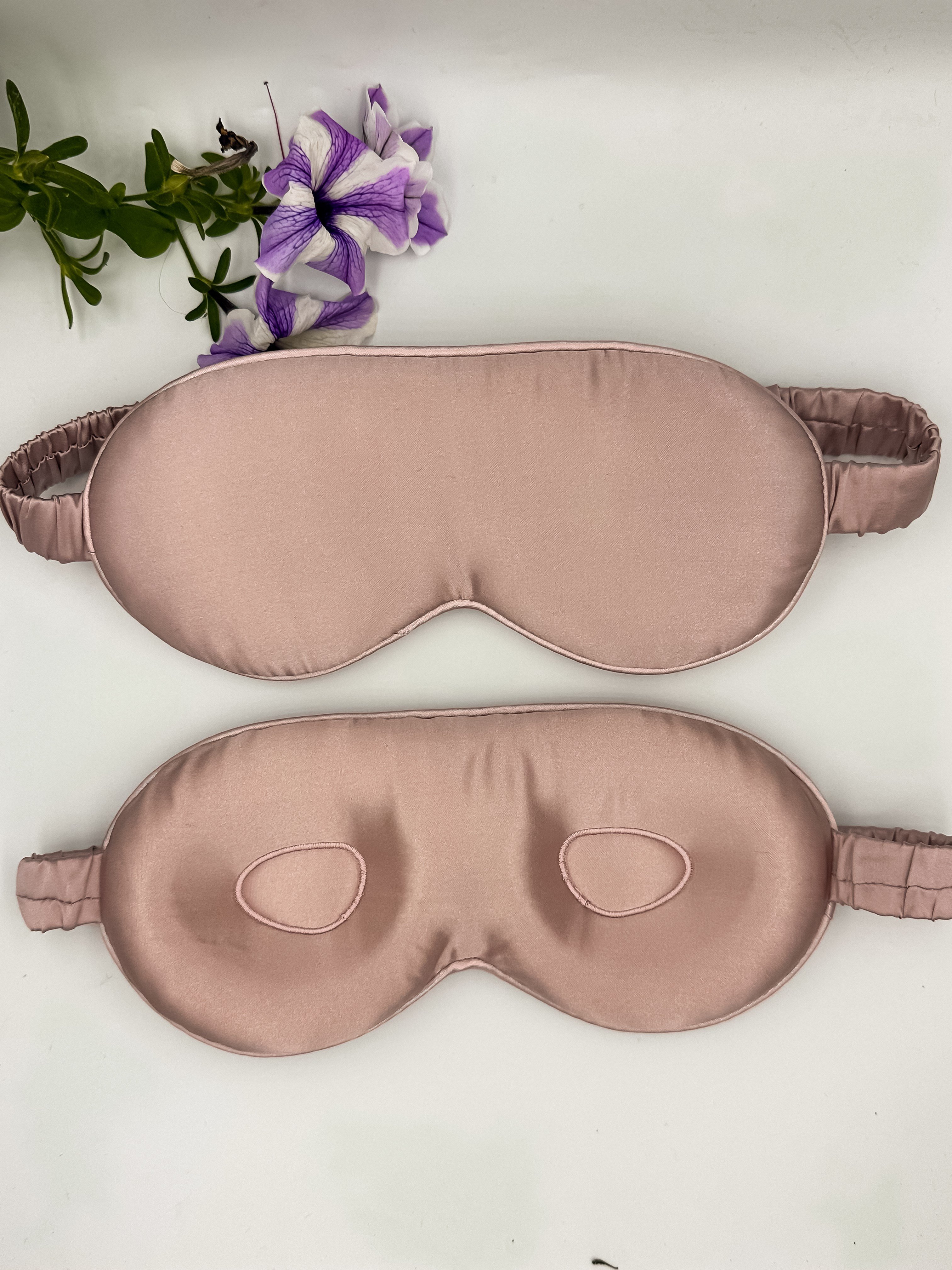  'Sleep & Glow' Üç Boyutlu Tam Karanlık Uyku Maskesi Göz Bandı (Gül Pembe)