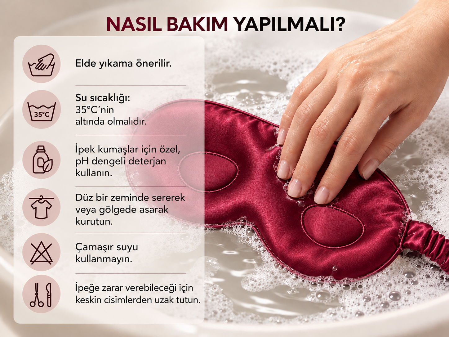  'Sleep & Glow' Üç Boyutlu Tam Karanlık Uyku Maskesi Göz Bandı (Gece Narı) 
