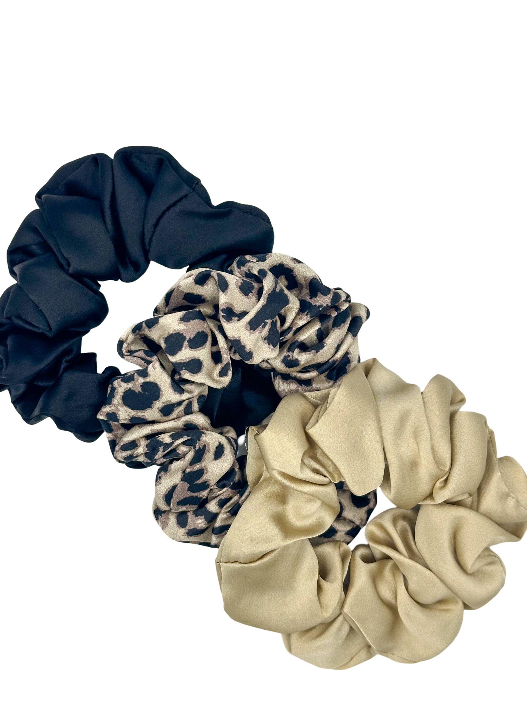 3'lü Orta Boy Saf İpek Saç Tokası Seti 