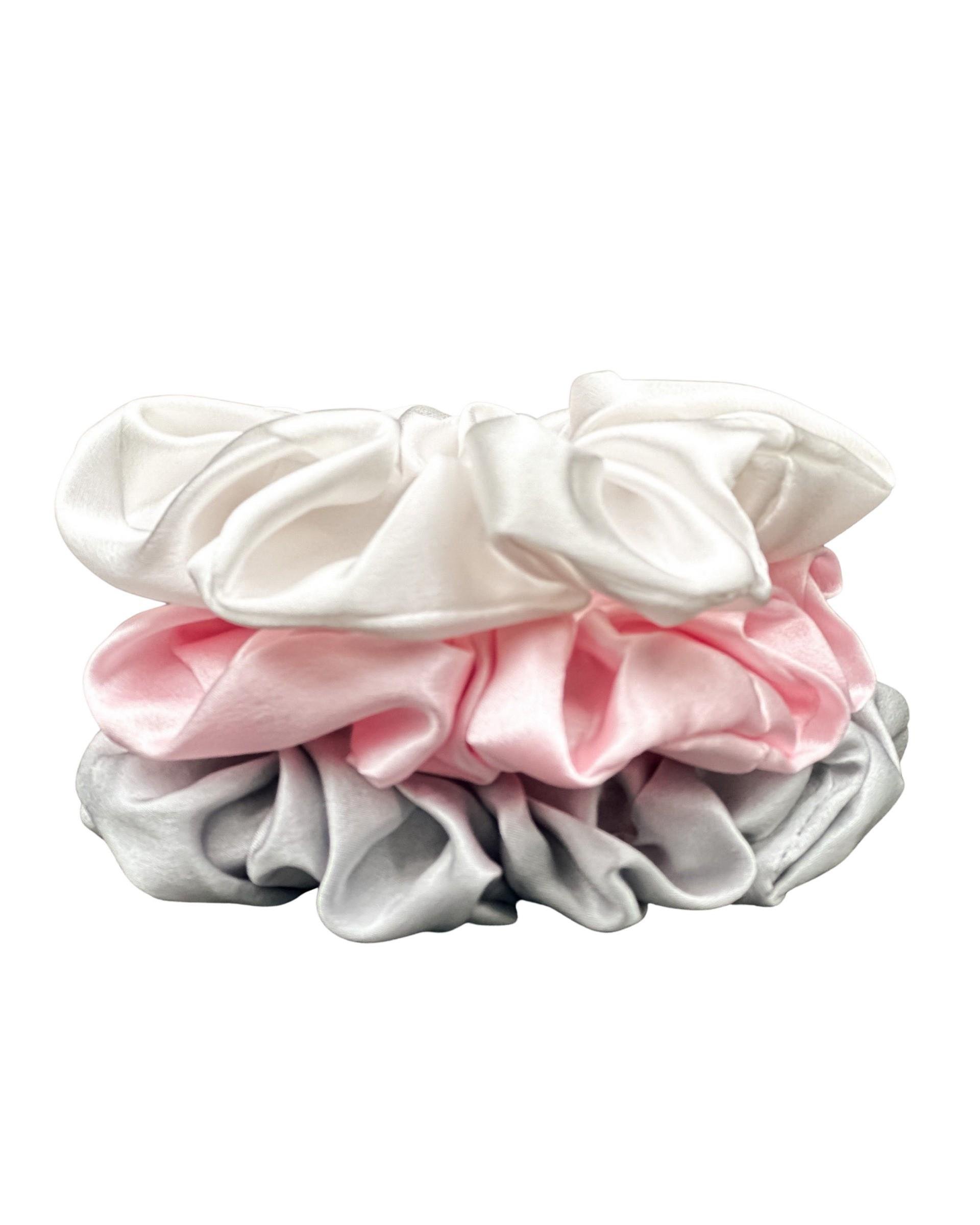 3'lü Orta Boy Saf İpek Saç Tokası Seti  