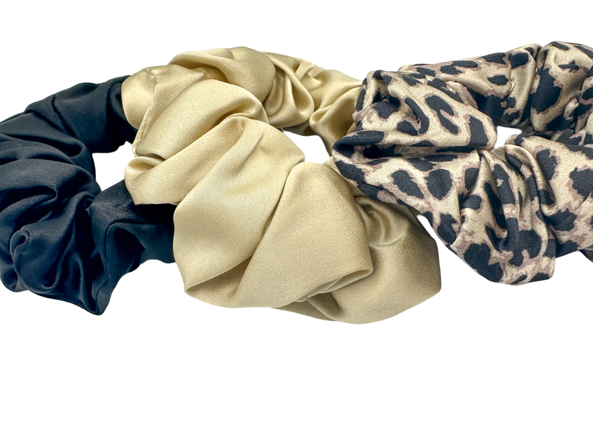 3'lü Orta Boy Saf İpek Saç Tokası Seti 