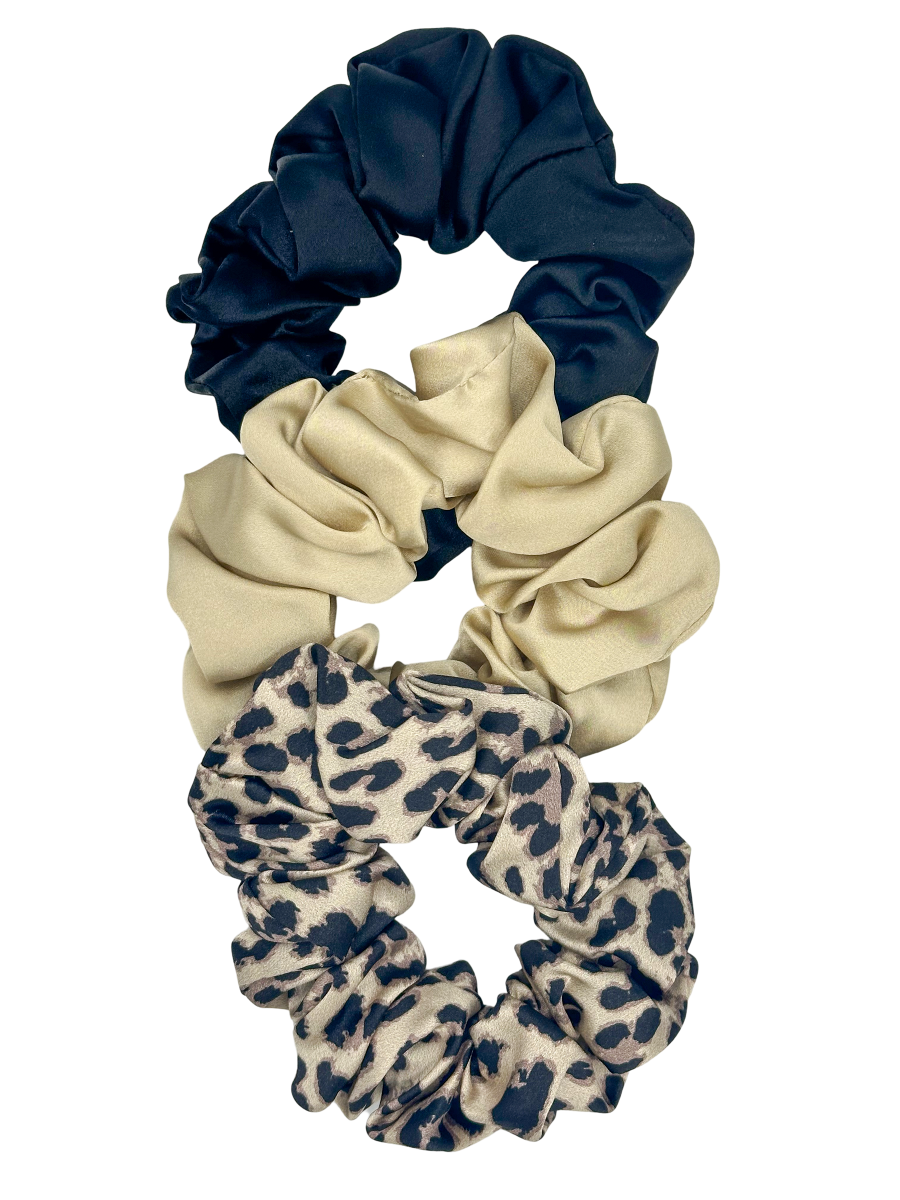 3'lü Orta Boy Saf İpek Saç Tokası Seti 