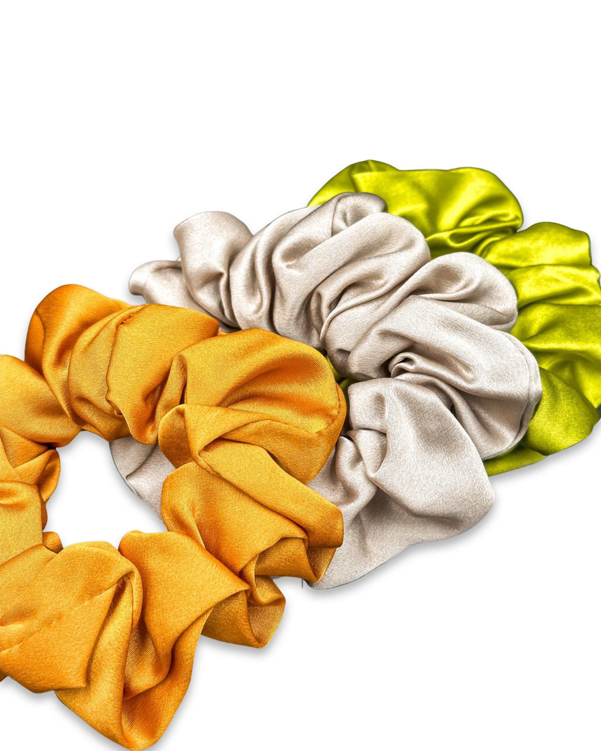 3'lü Orta Boy Saf İpek Saç Tokası Seti 