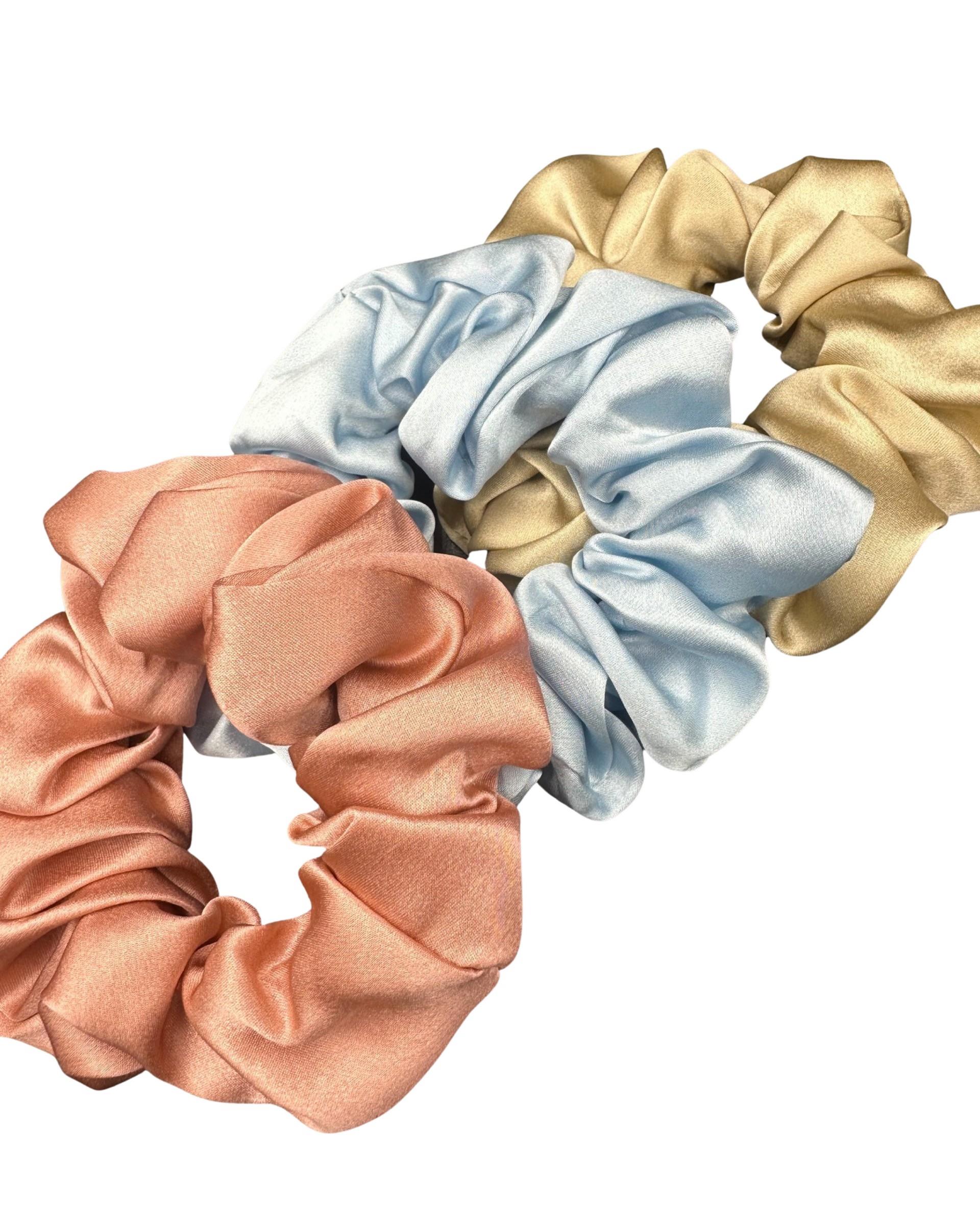 3'lü Orta Boy Saf İpek Saç Tokası Seti 