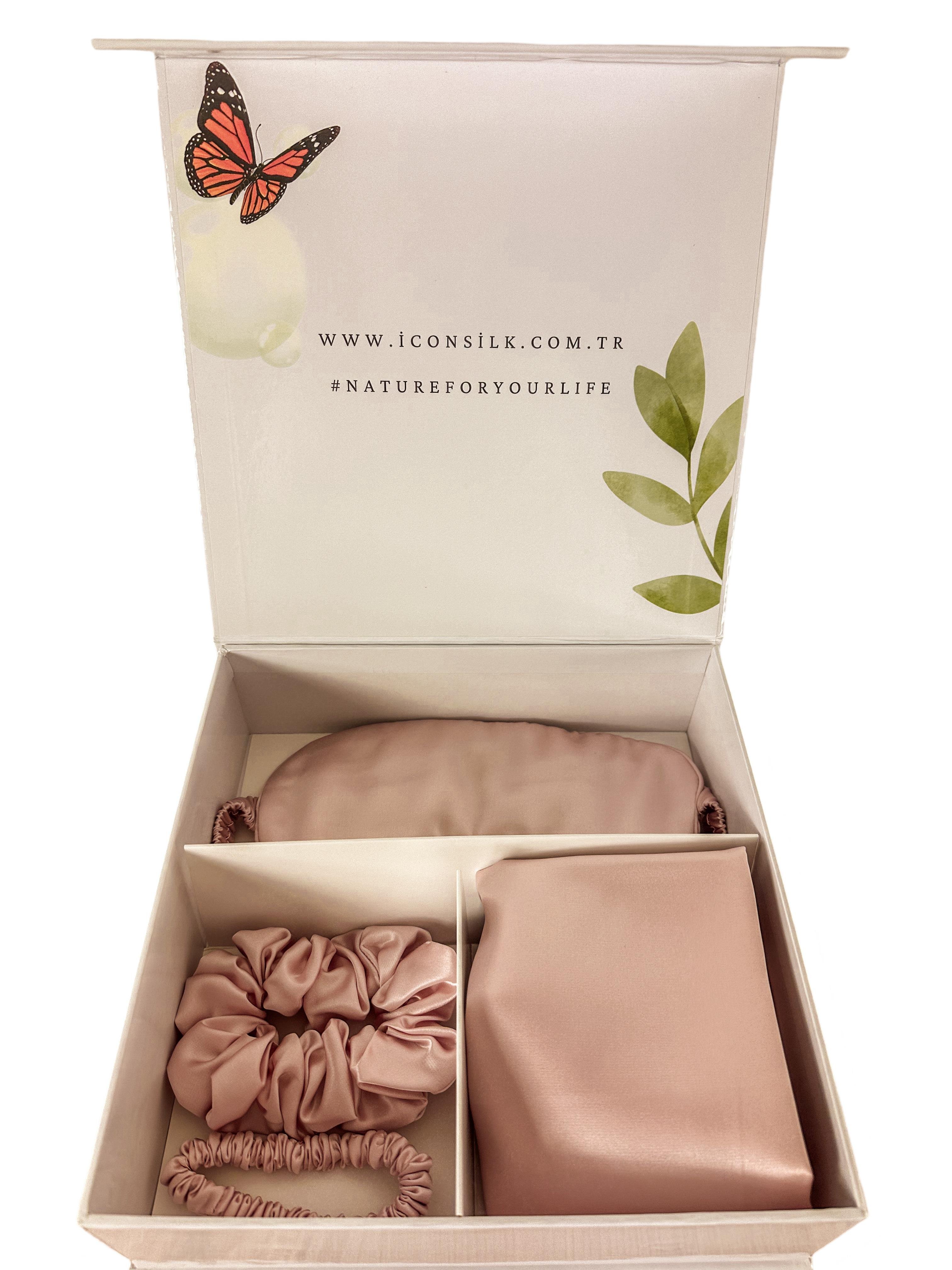 Cherry Blossom - 19 momme Saf İpek ICON SILK Dream Seti