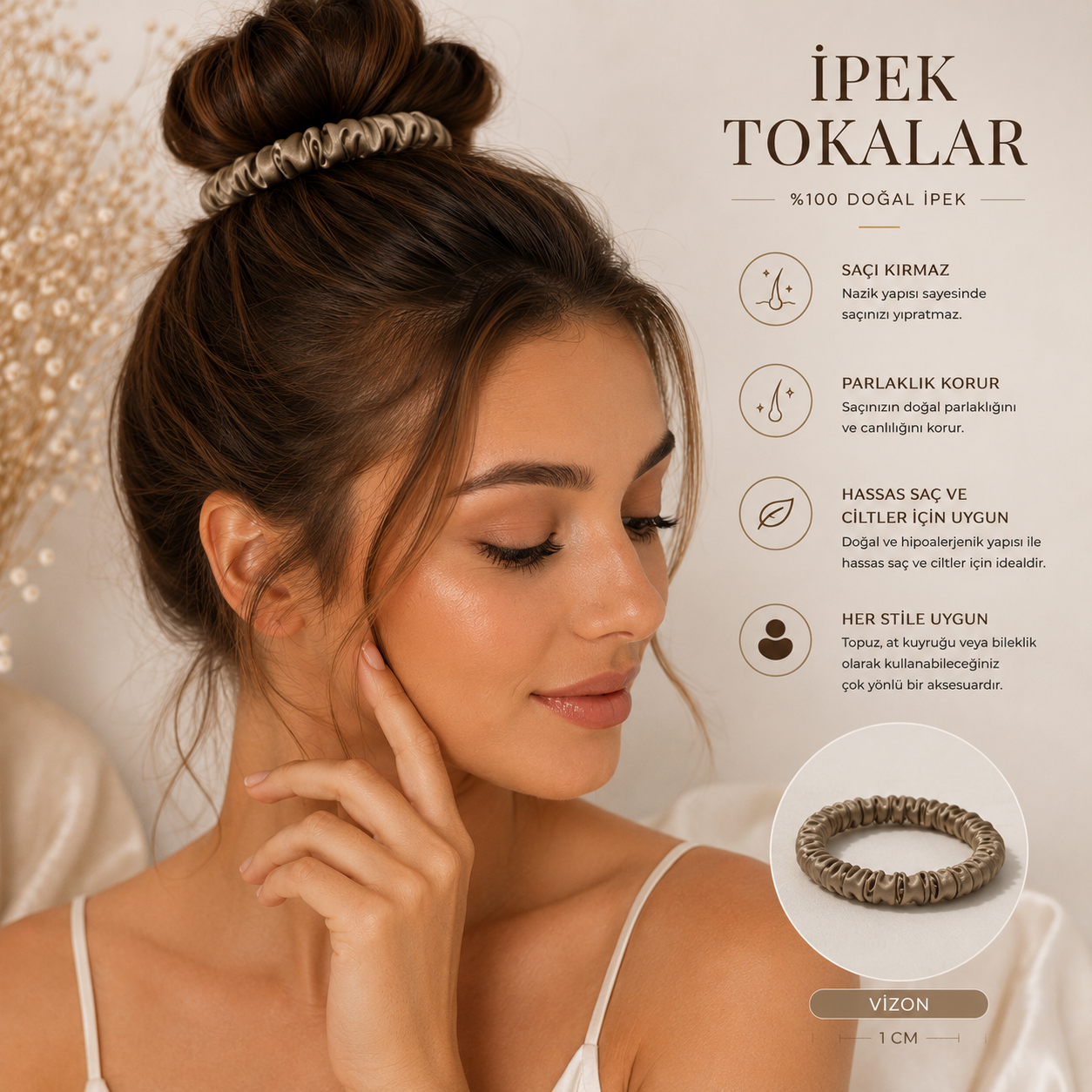 Cherry Blossom - İnce Saç Tokası Seti 