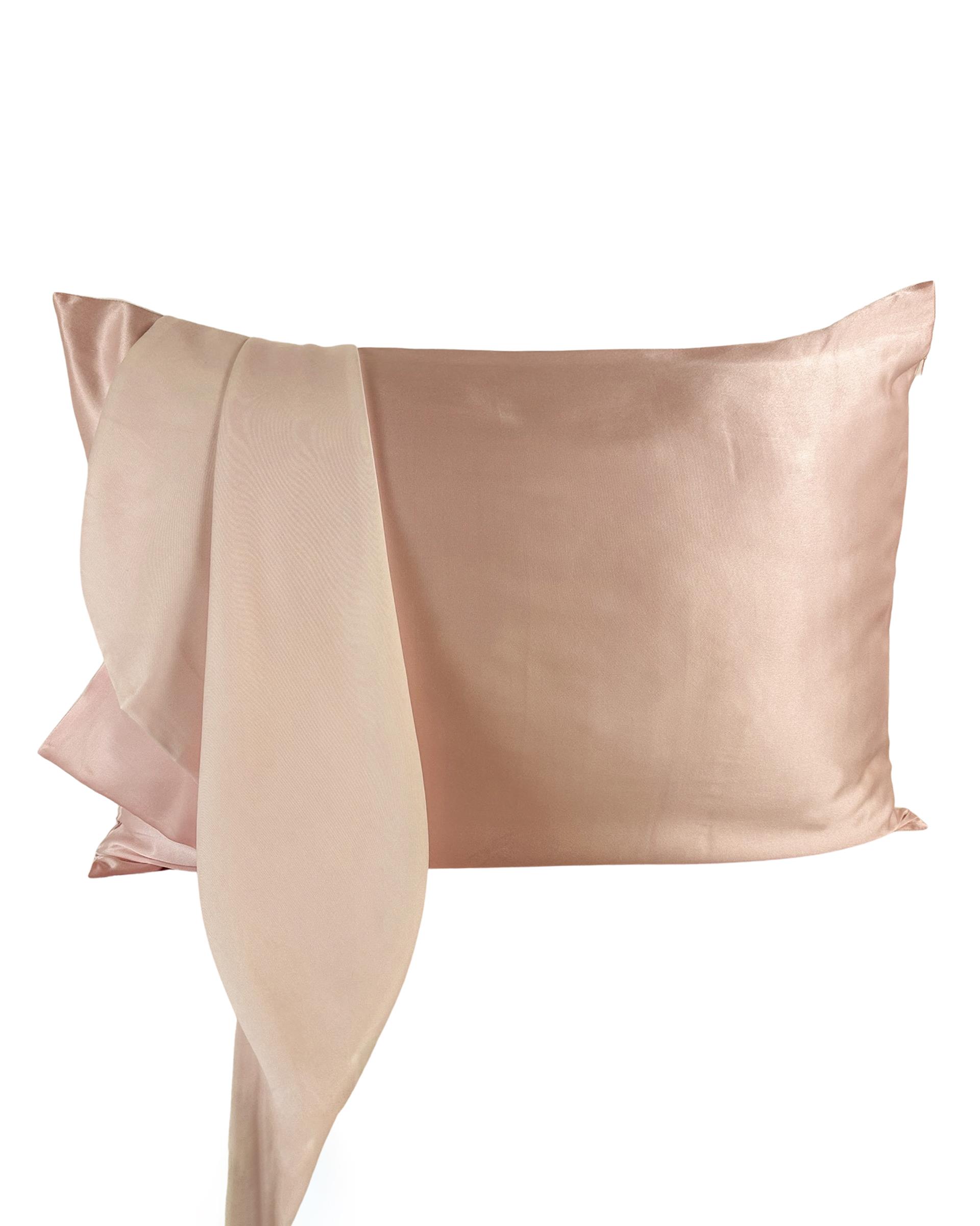 Çift Taraflı 19 mm Yastık Kılıfı (Pembe+Beyaz)