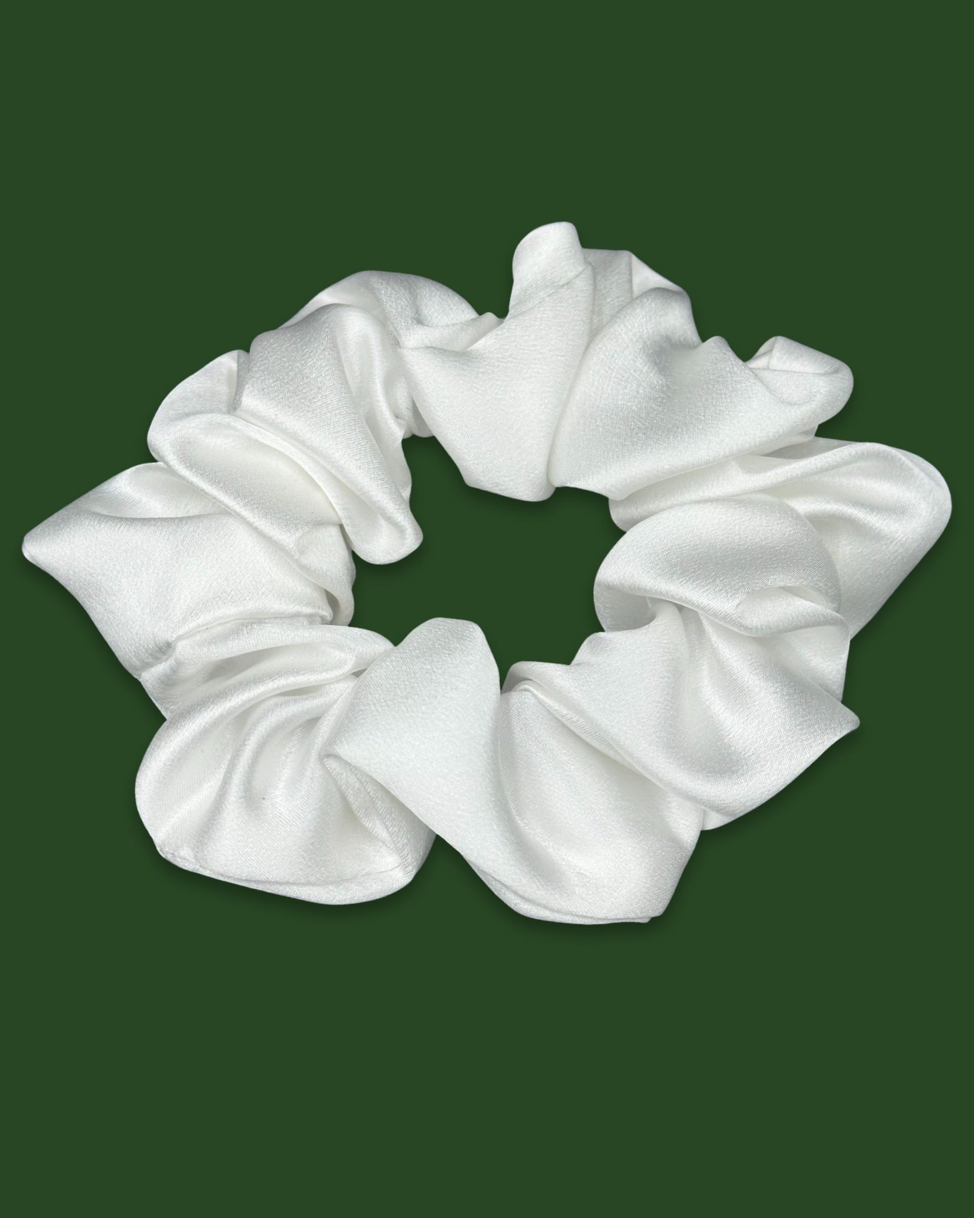 Ekru Saf İpek Saç Tokası Orta Boy