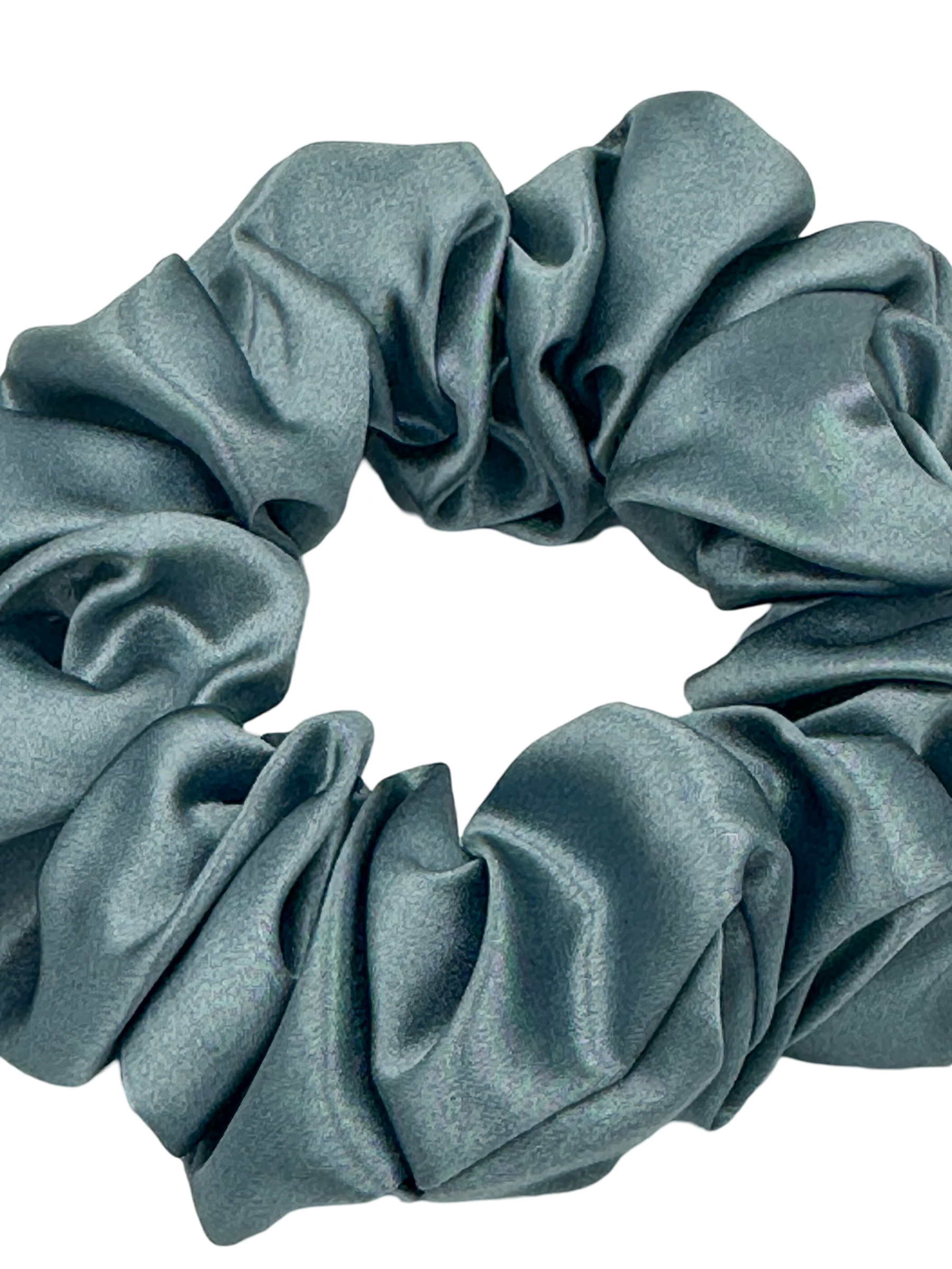 Gece Mavisi - Saf İpek Saç Tokası Orta Boy