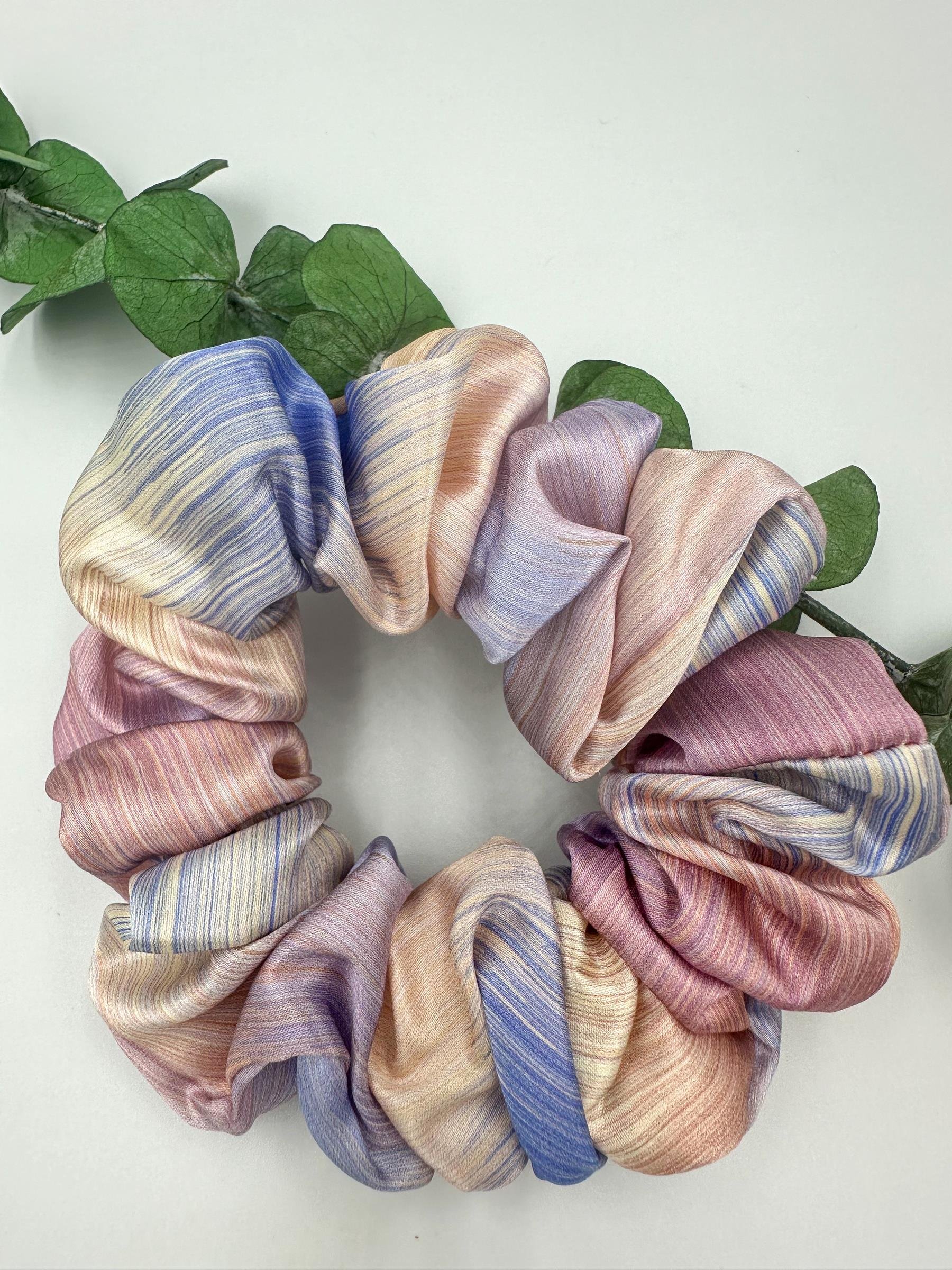 Gün Doğumu - Saf İpek Saç Tokası Orta Boy