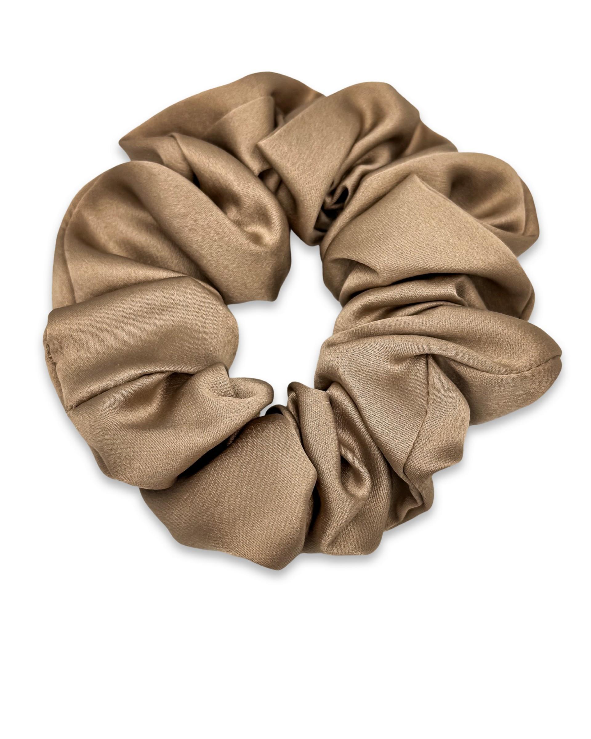 Haki Saf İpek Saç Tokası Orta Boy