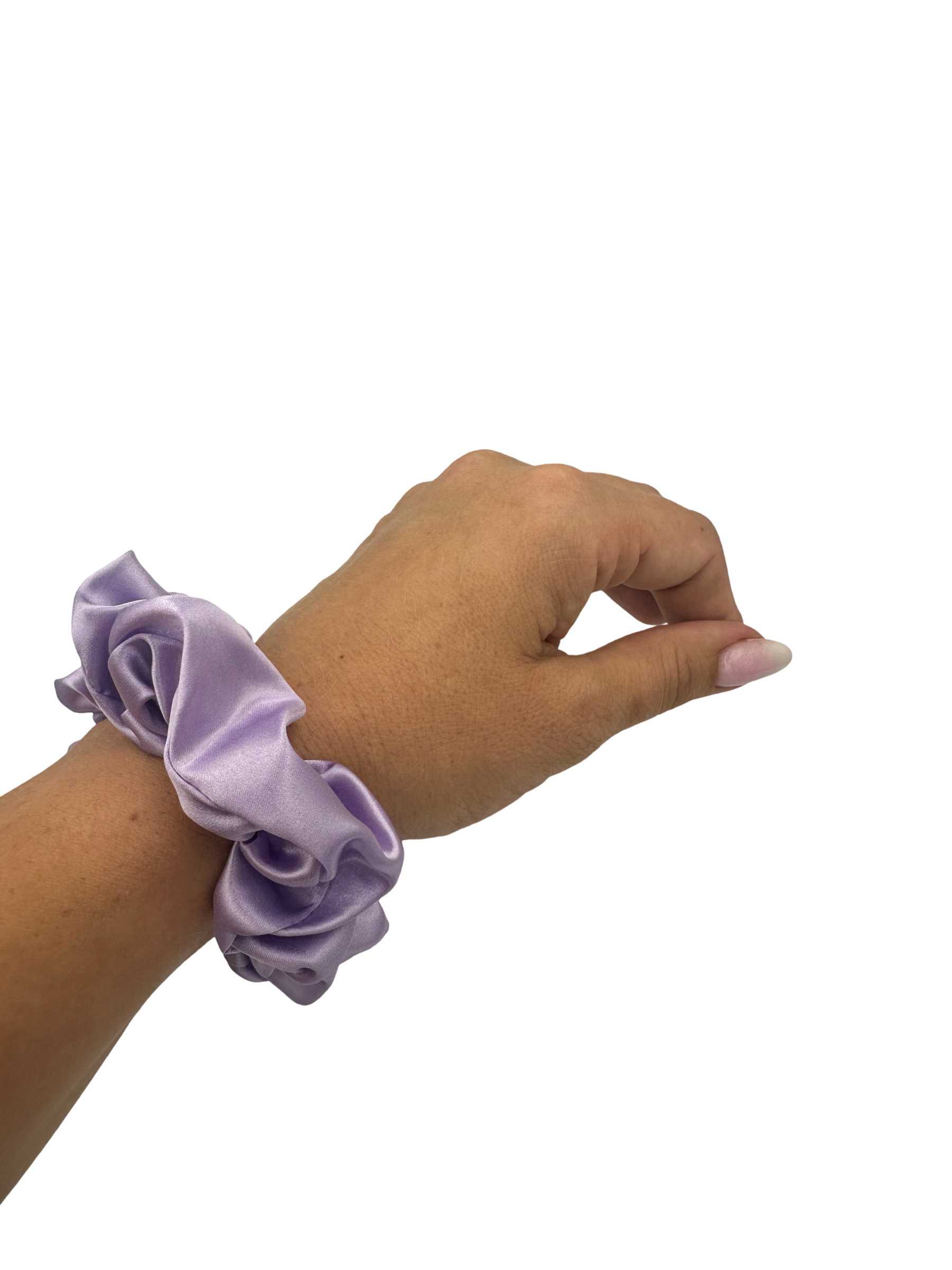 Lavanta Saf İpek Saç Tokası Orta Boy