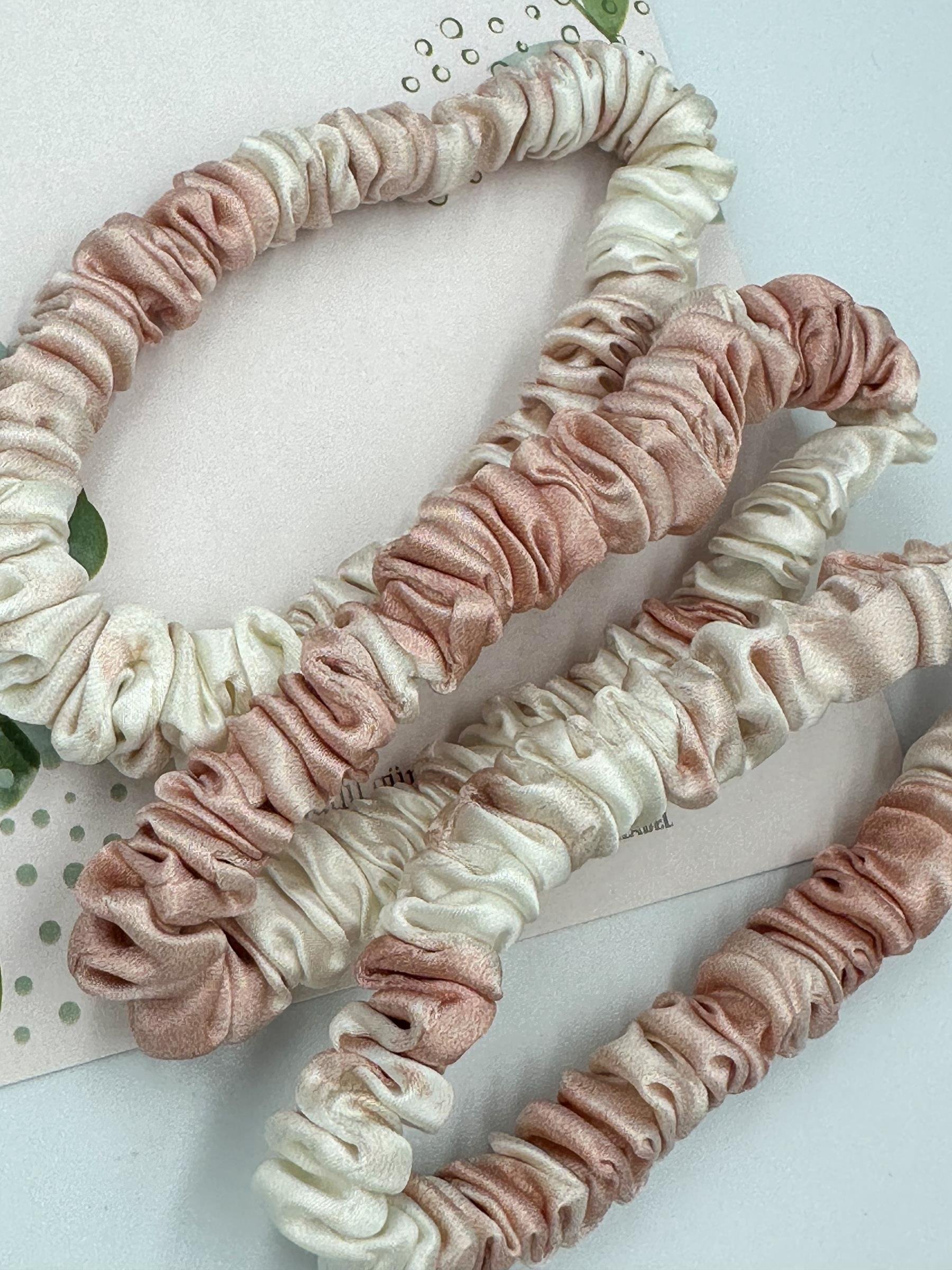 Marble Pink - İnce Saç Tokası Seti 