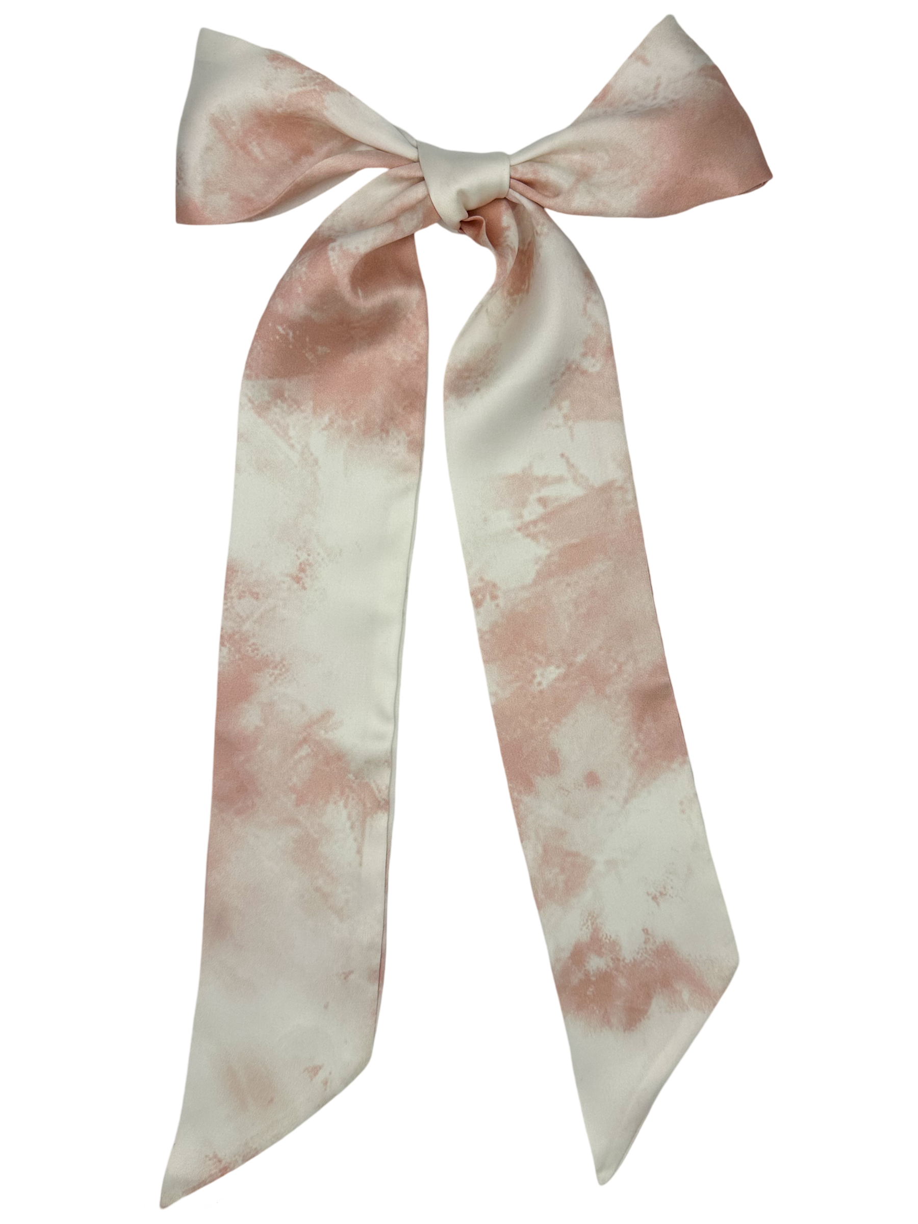 Marble Pink - Saf İpek Saç Kurdelesi 
