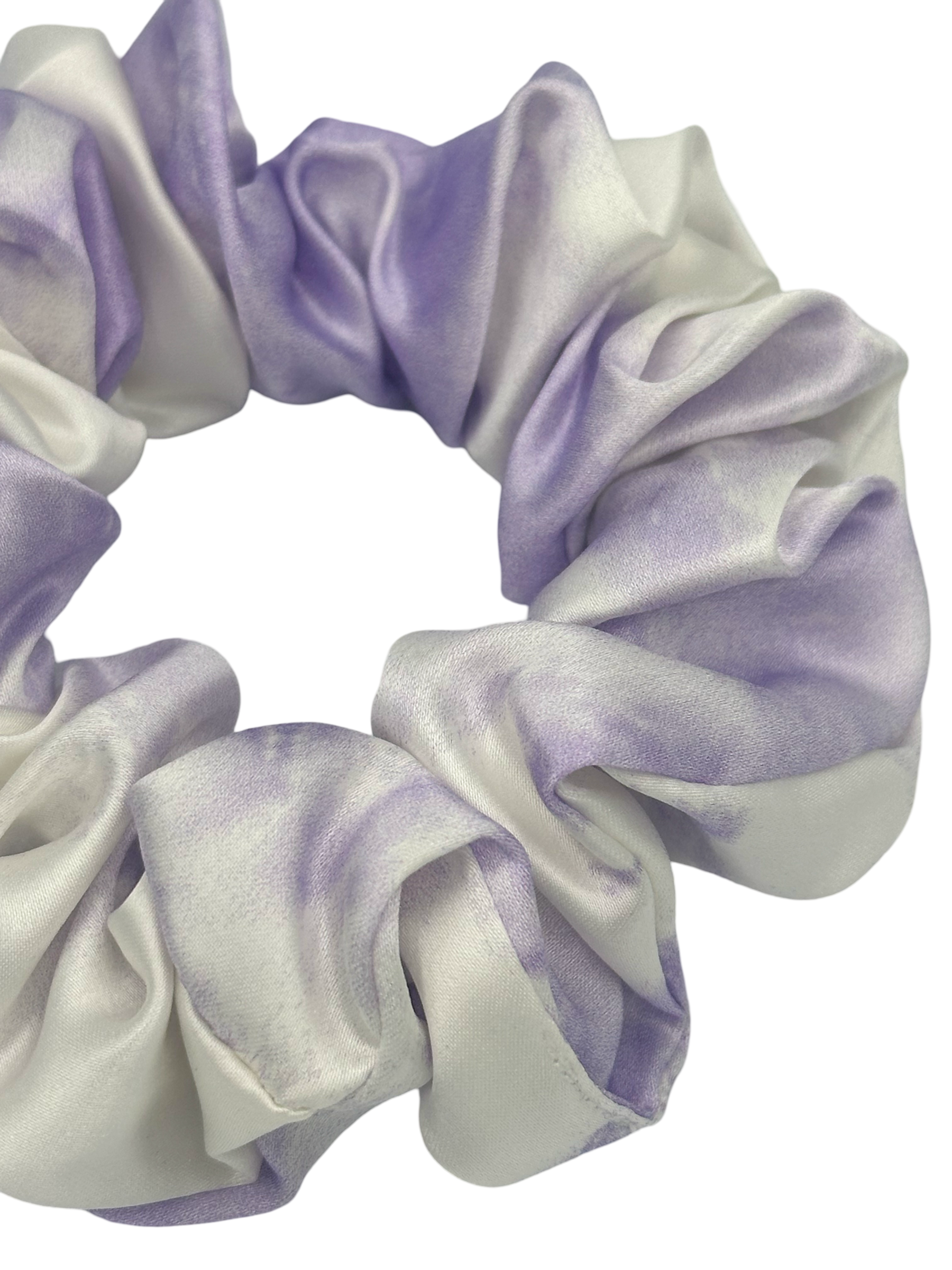 Marble Purple - Saf İpek Saç Tokası Orta Boy