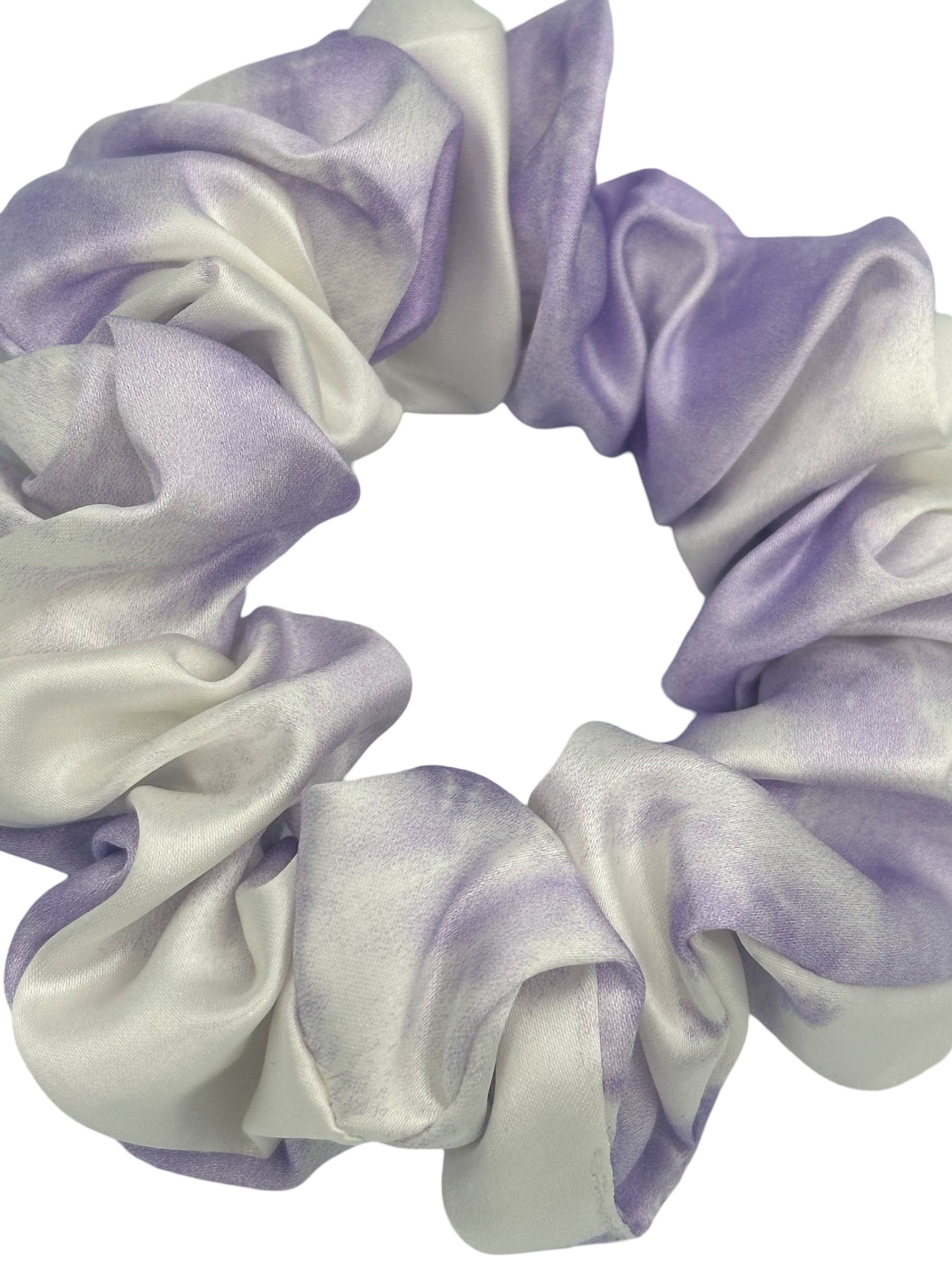 Marble Purple - Saf İpek Saç Tokası Orta Boy