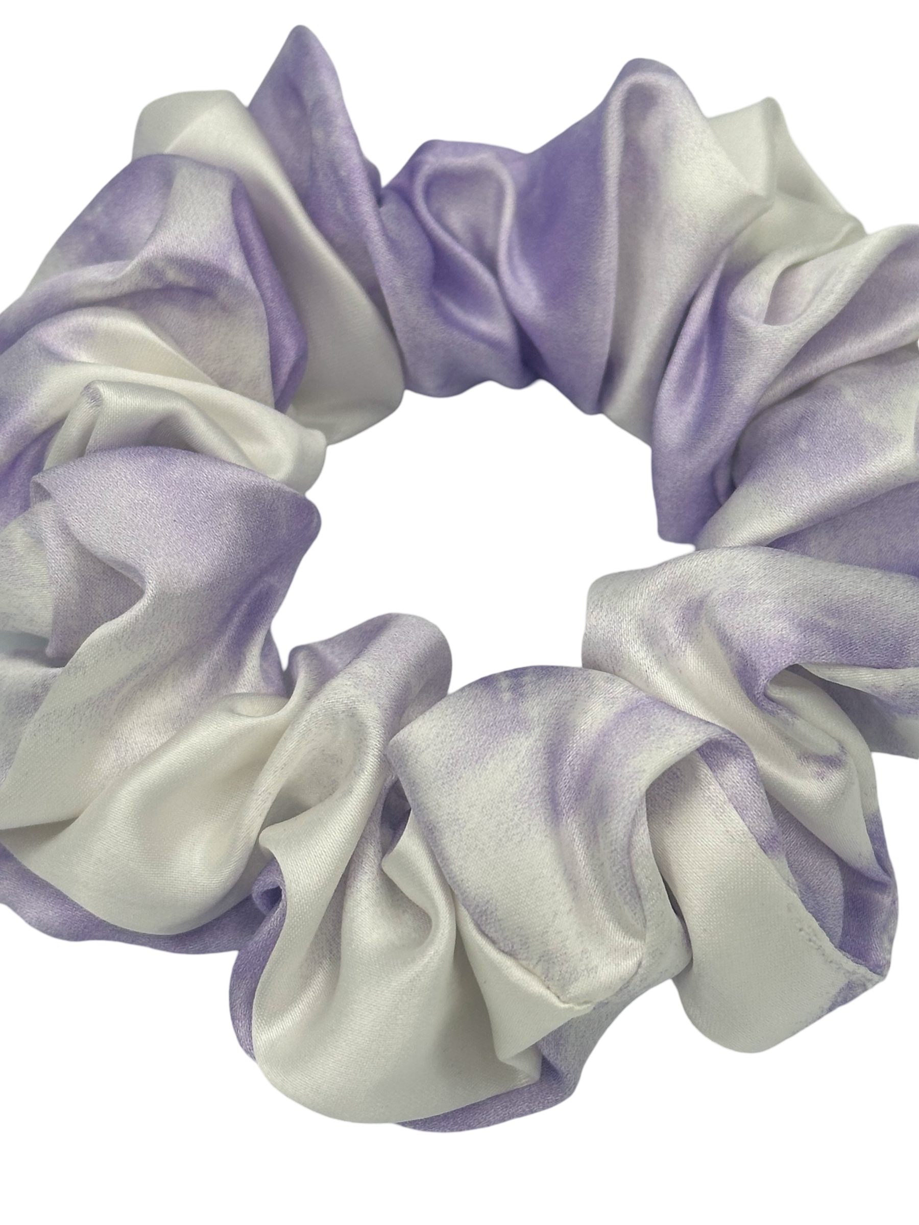 Marble Purple - Saf İpek Saç Tokası Orta Boy