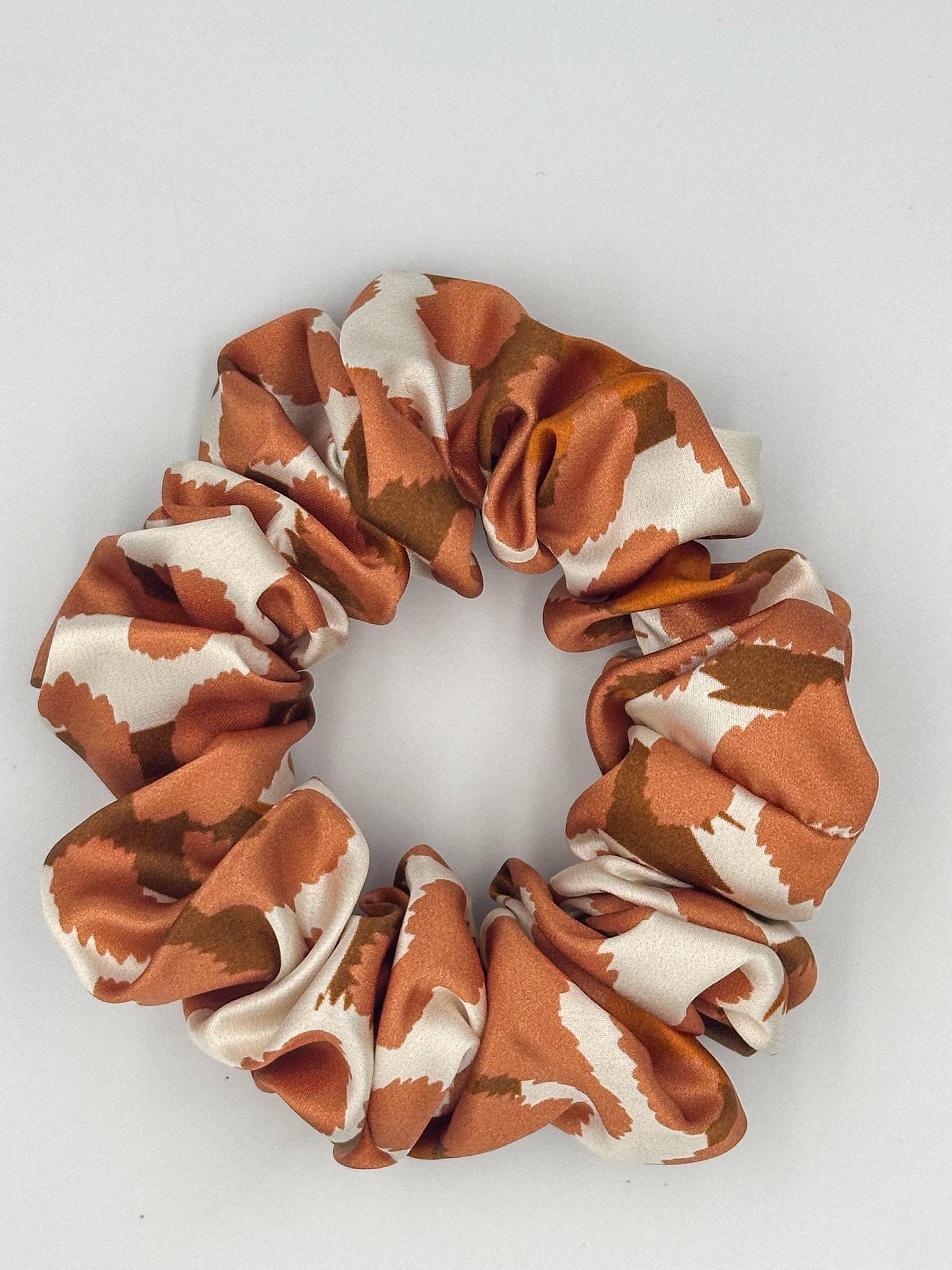 Mercan - Saf İpek Saç Tokası Orta Boy