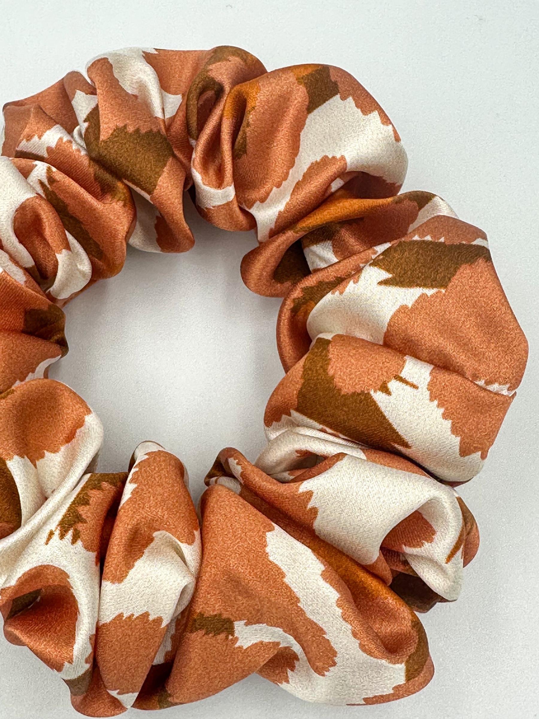 Mercan - Saf İpek Saç Tokası Orta Boy