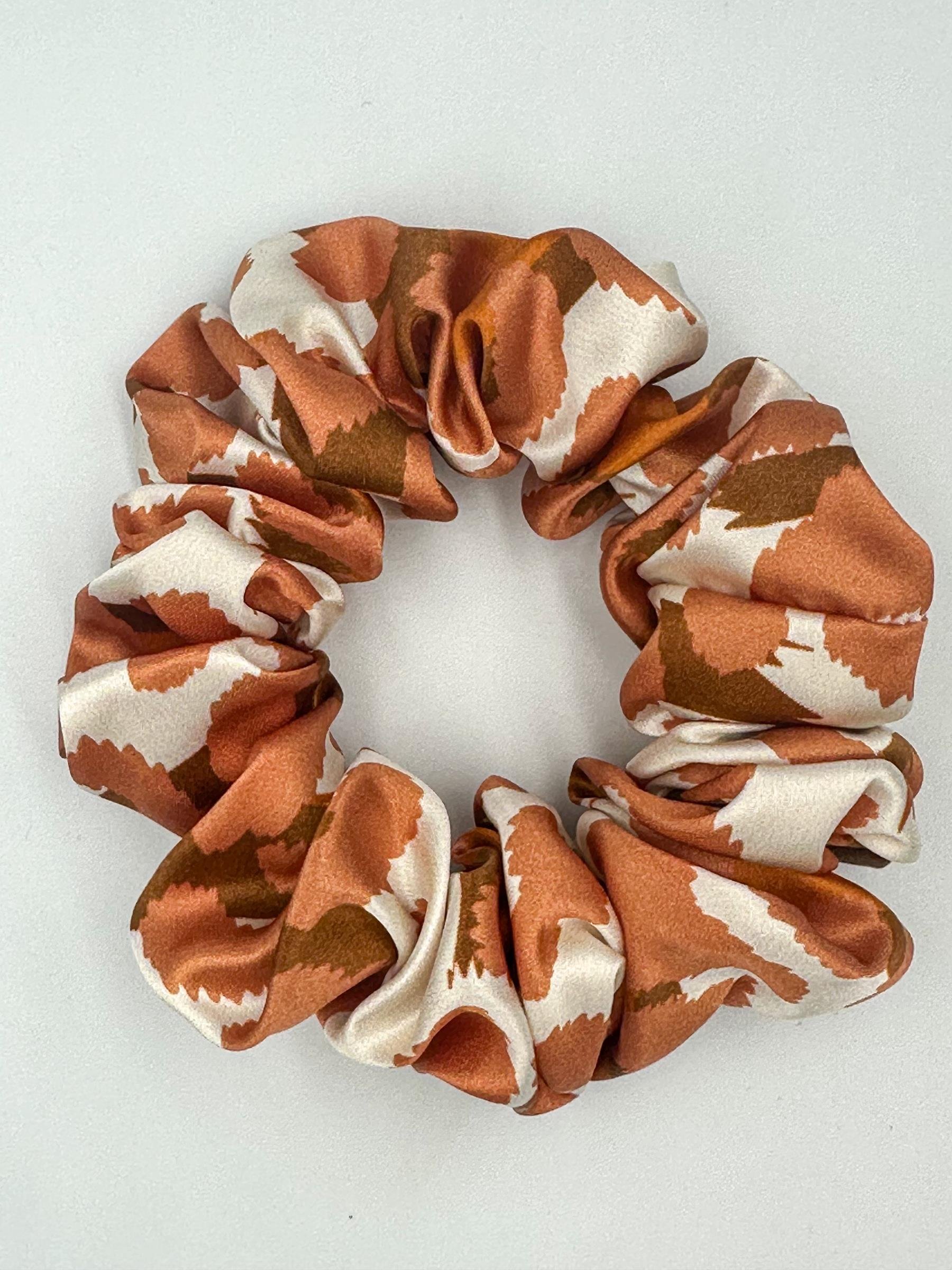 Mercan - Saf İpek Saç Tokası Orta Boy