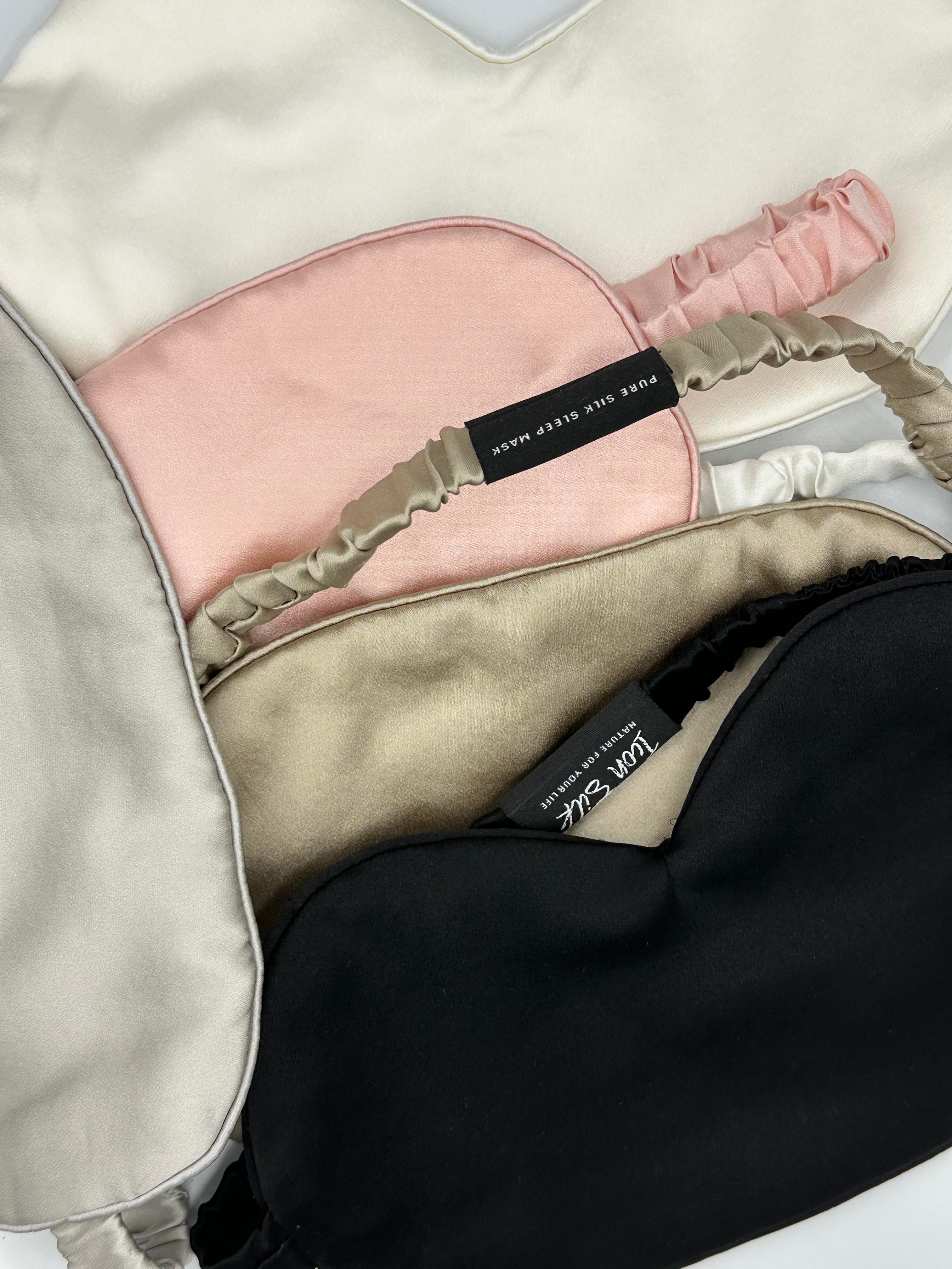 Off White - 19 mm Uyku Maskesi Göz Bandı 