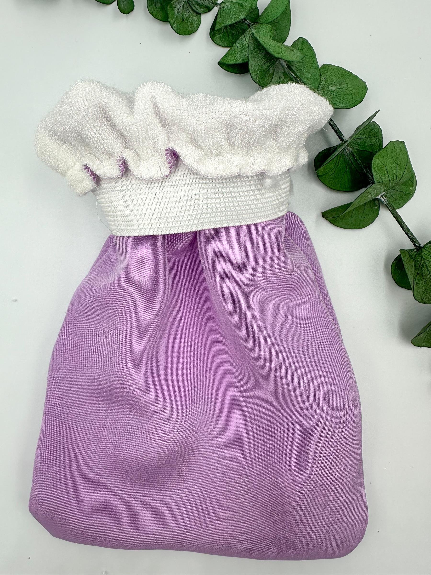 Peony - Saf Dut İpeği Lastikli Banyo Kesesi 