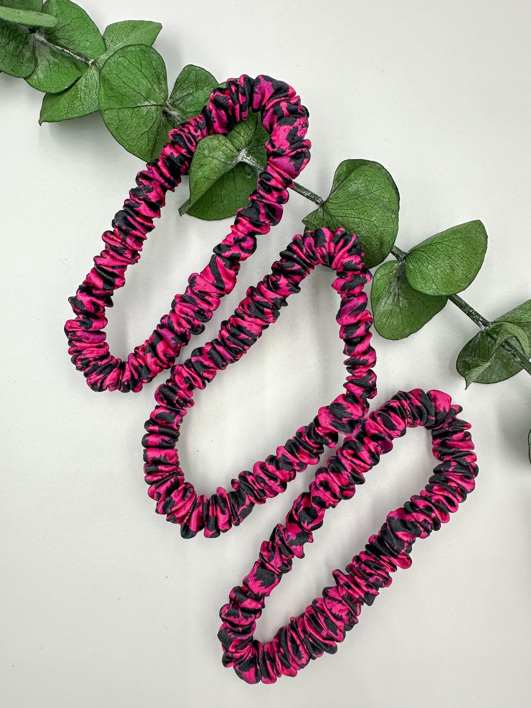 Purple Leopard - İnce Saç Tokası Seti 