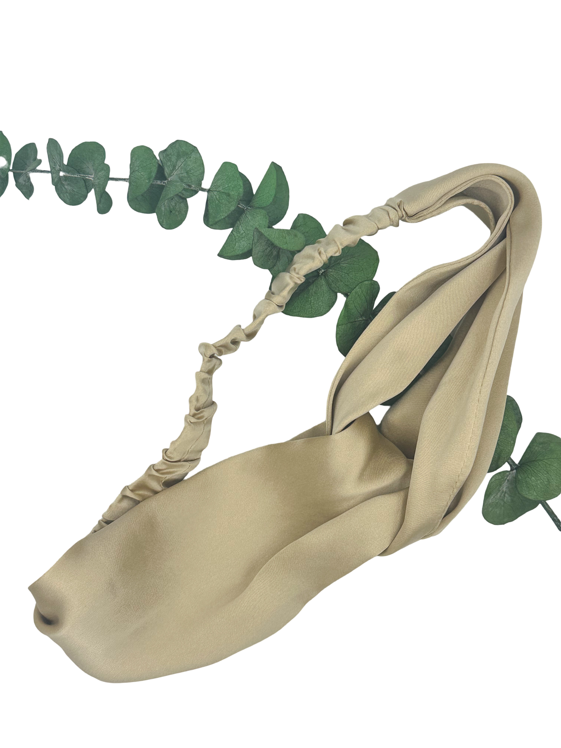 Champagne Silk Hair Band