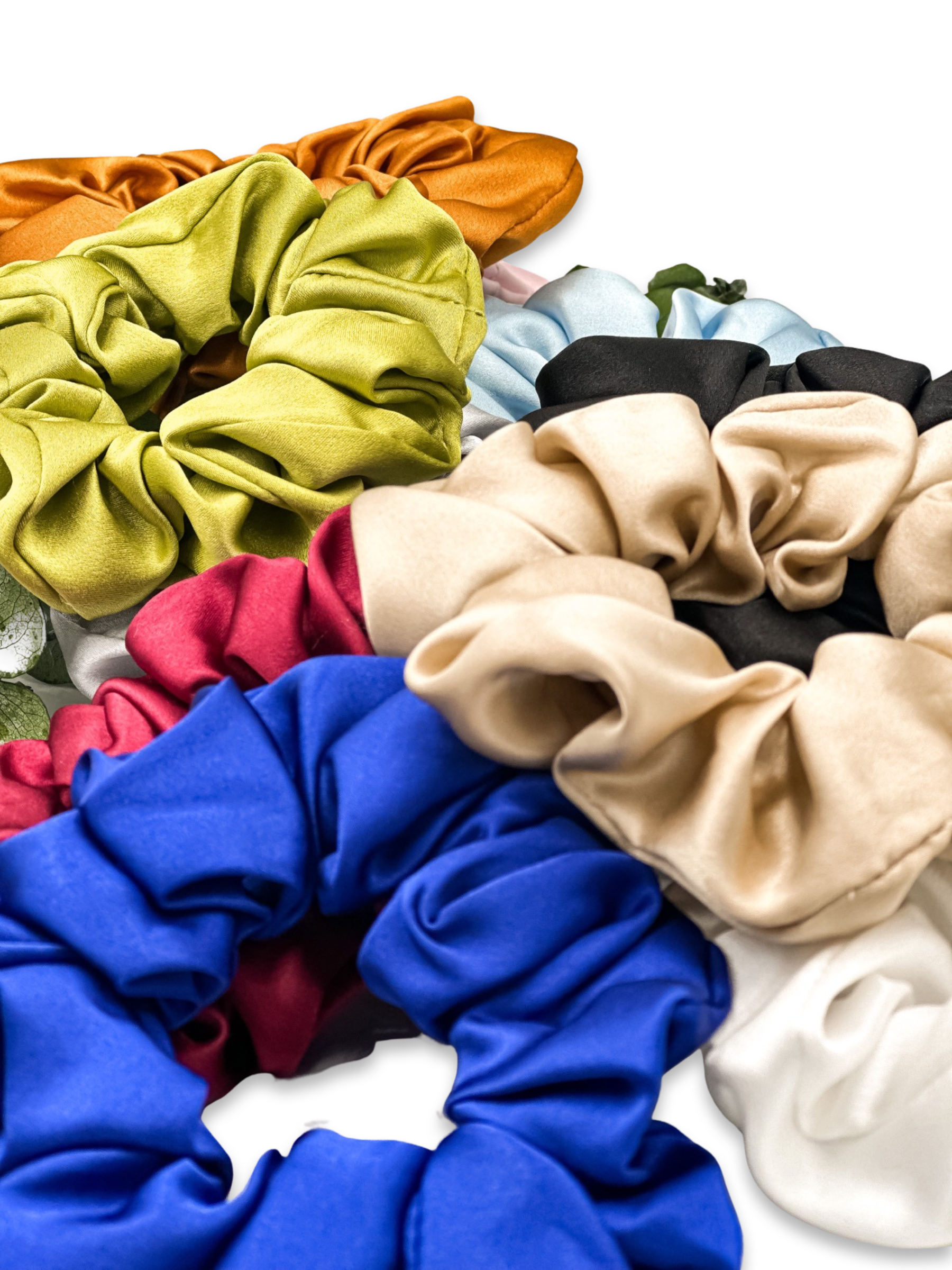 Şampanya Saf İpek Saç Tokası Orta Boy