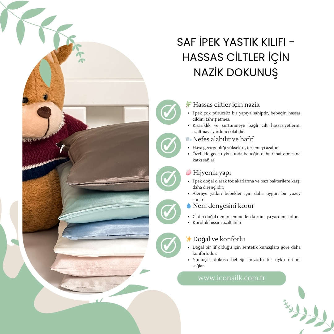 Sevimli Tilki - Saf İpek Bebek Yastık Kılıfı 