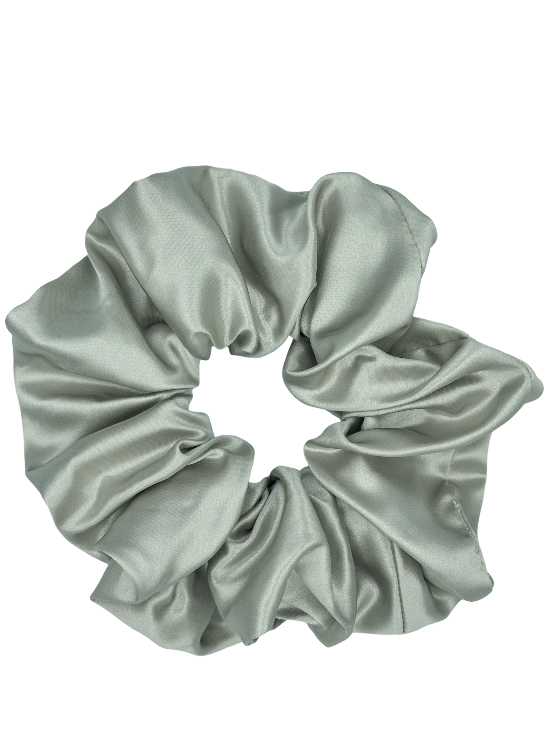 Silver Cloud - Saf İpek Saç Tokası Jumbo Boy