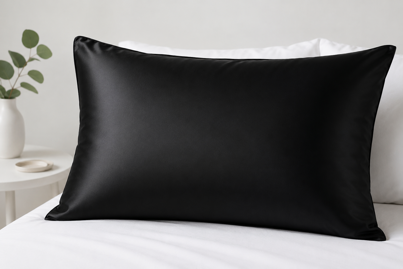 Black 19 Momme Silk Pillowcase 
