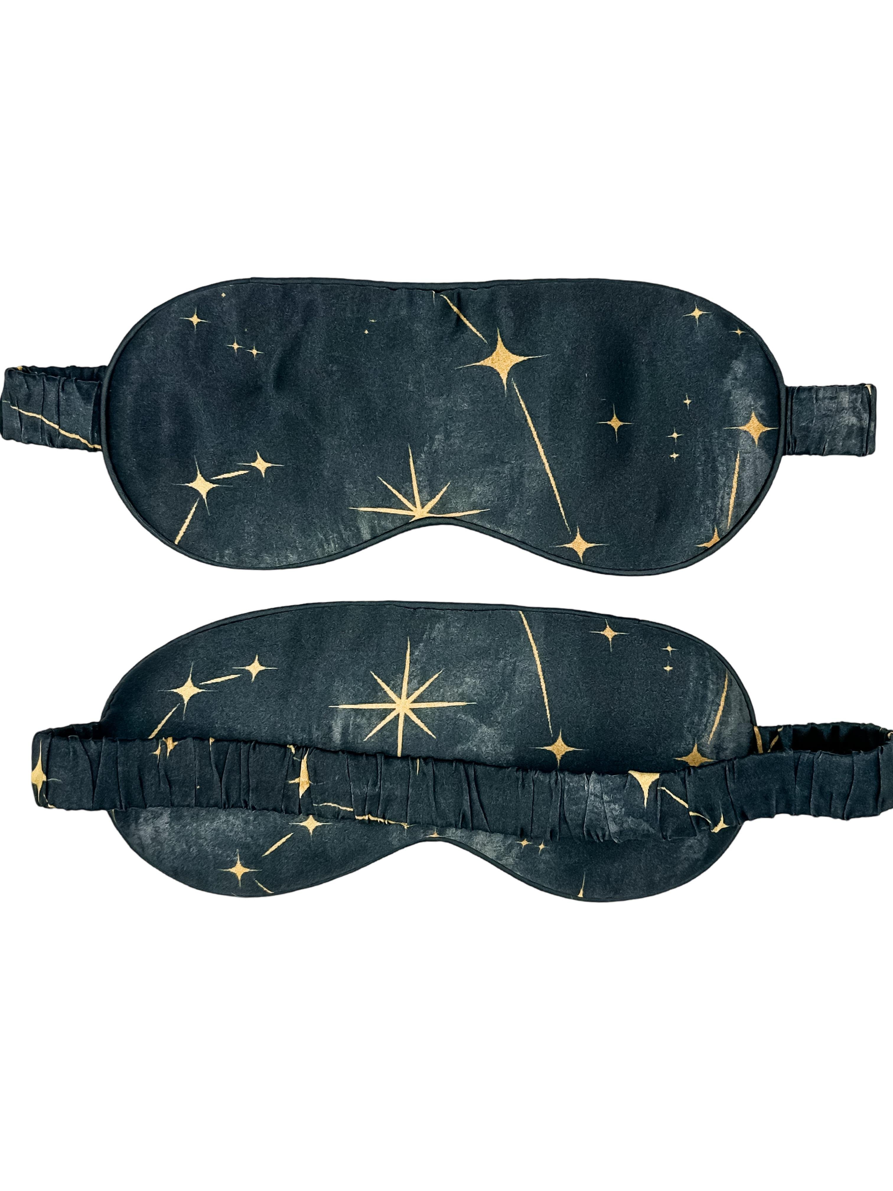 Starry Night Saf İpek Uyku Maskesi Göz Bandı 