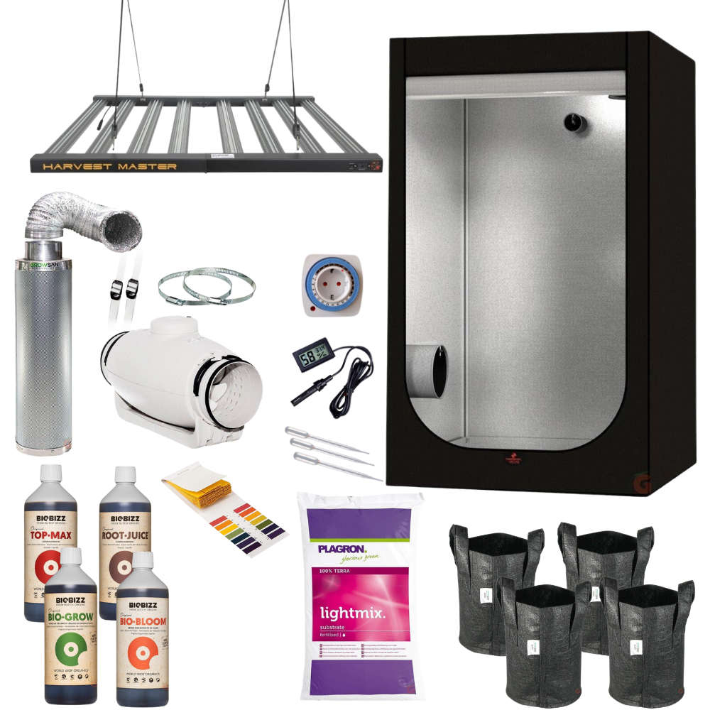 100x100x200 Hydro Shoot Kabin LED Set (Organik)
