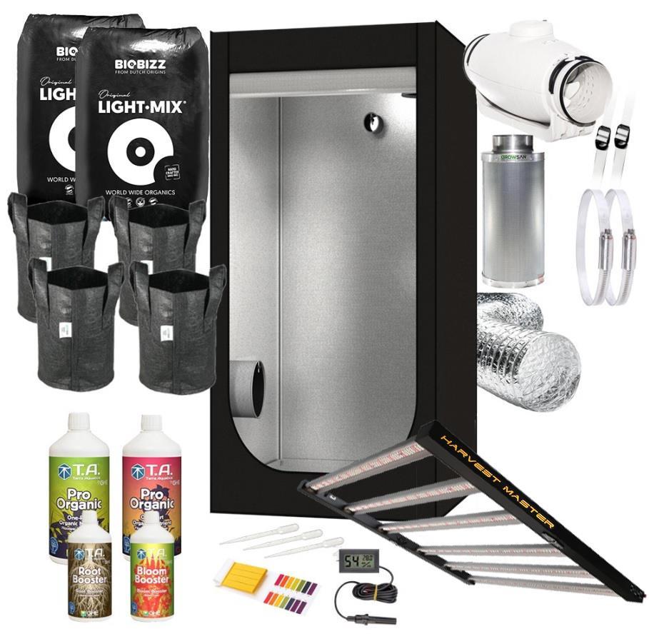 150x150x200 Hydro Shoot Kabin LED Set (Organik)