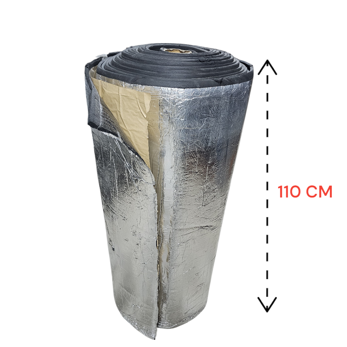 ALÜMİNYUMLU KAUÇUK YAPIŞKANLI (Kalınlık: 9mm / En: 110cm)