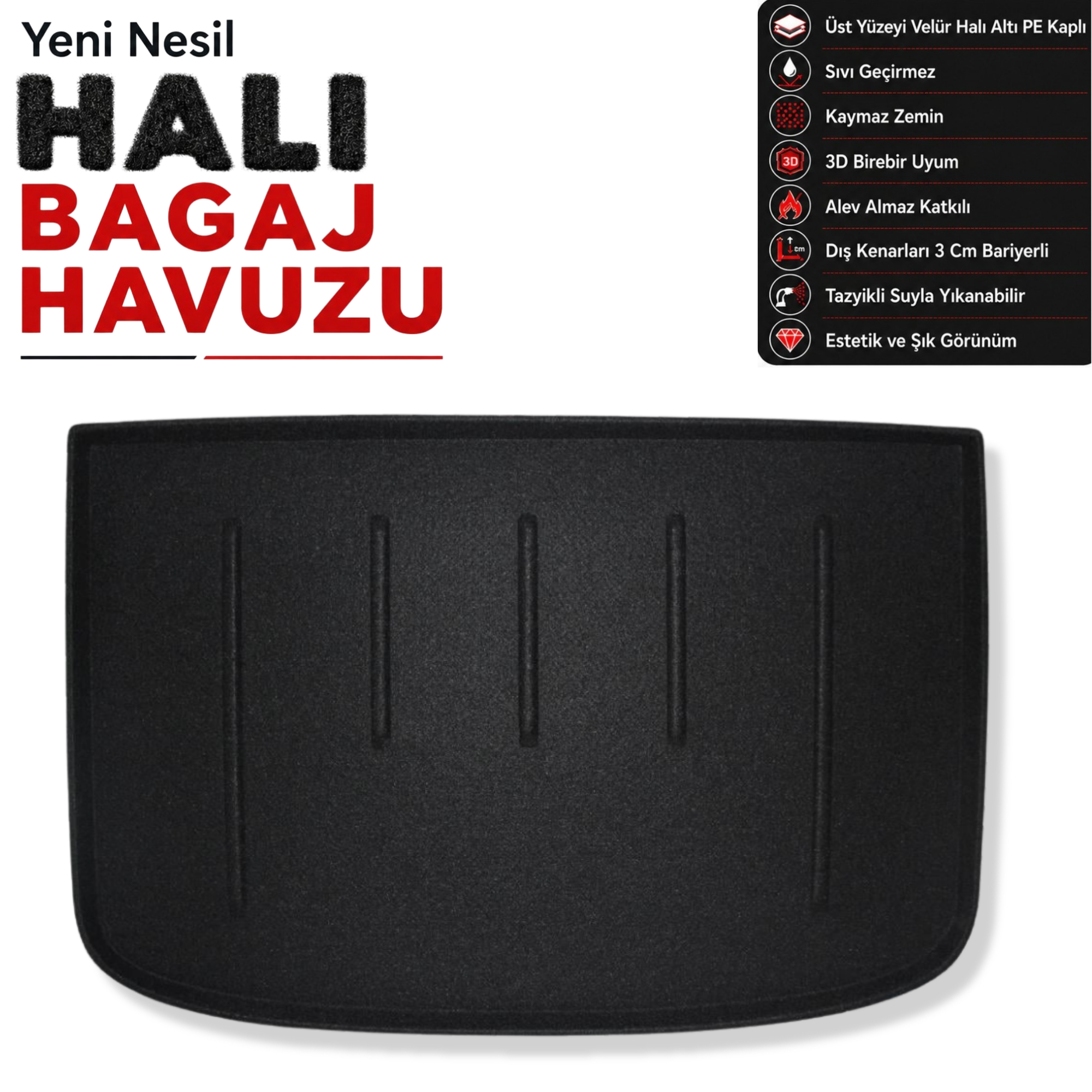 Audi A1 Sportback Halı Bagaj Havuzu (2010 - 2018 Arası)
