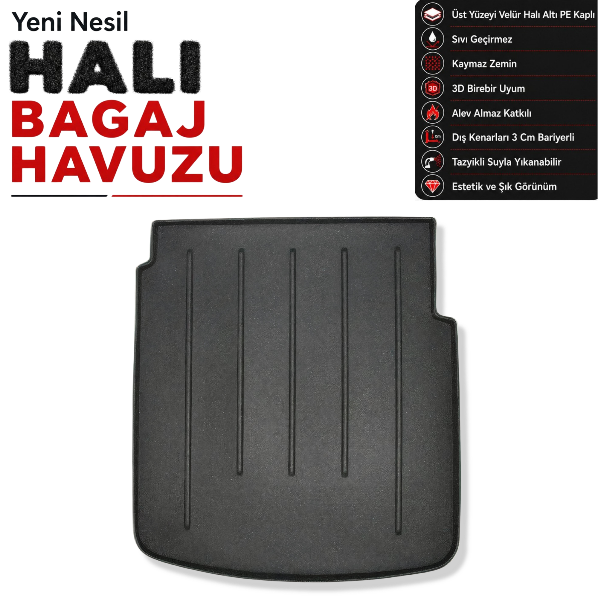 Audi A7 Sportback Halı Bagaj Havuzu (2010 - 2018 Arası)