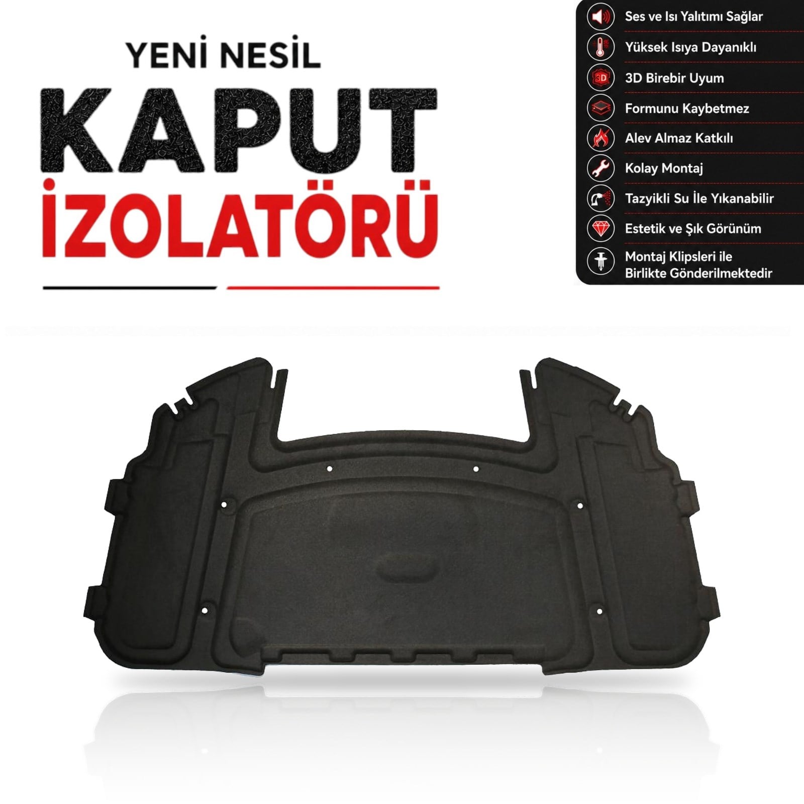 BMW 3 Serisi E90 Kaput İzolatörü (2005-2013 Arası)