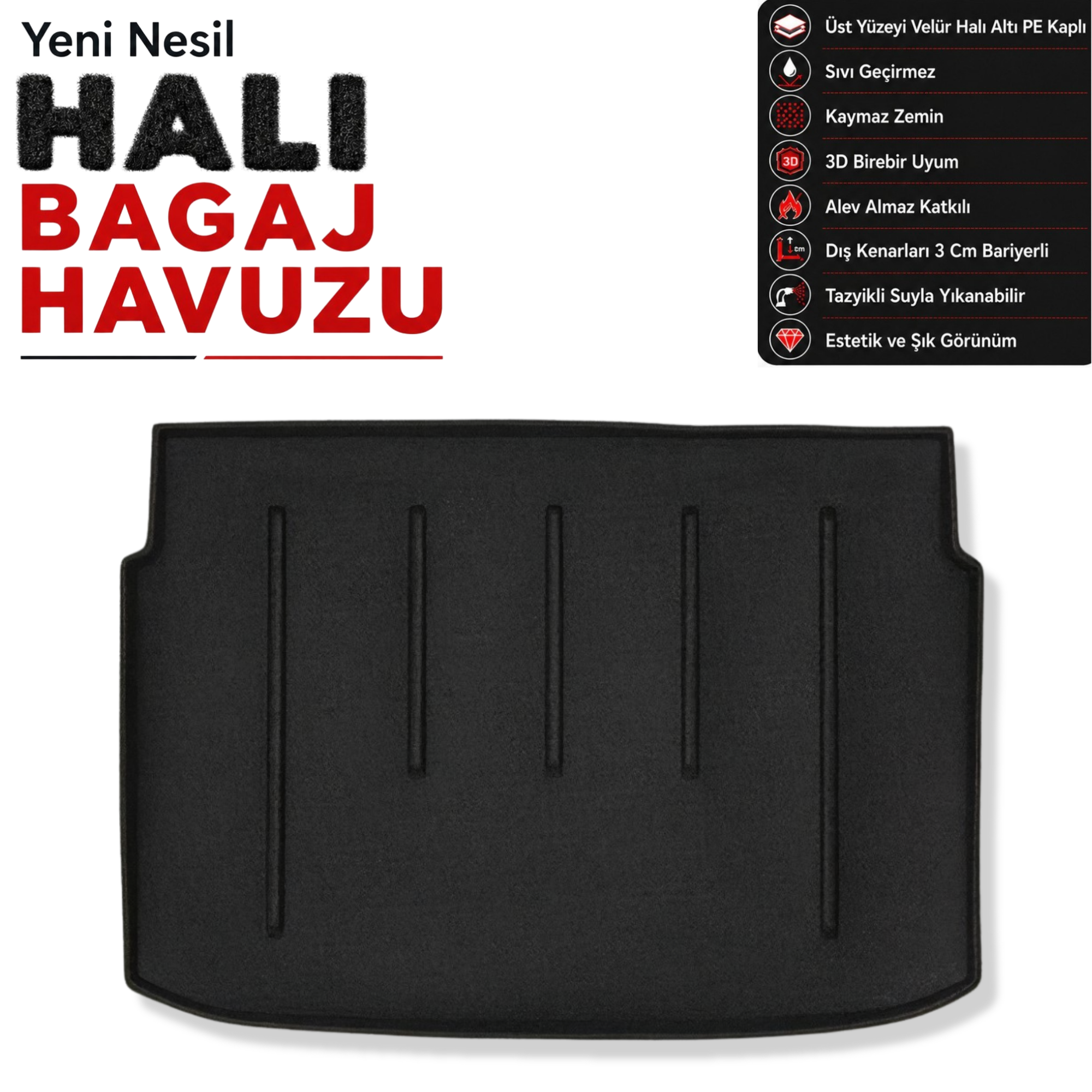 Citroen C3 Picasso Halı Bagaj Havuzu (2010 - 2015 Arası)