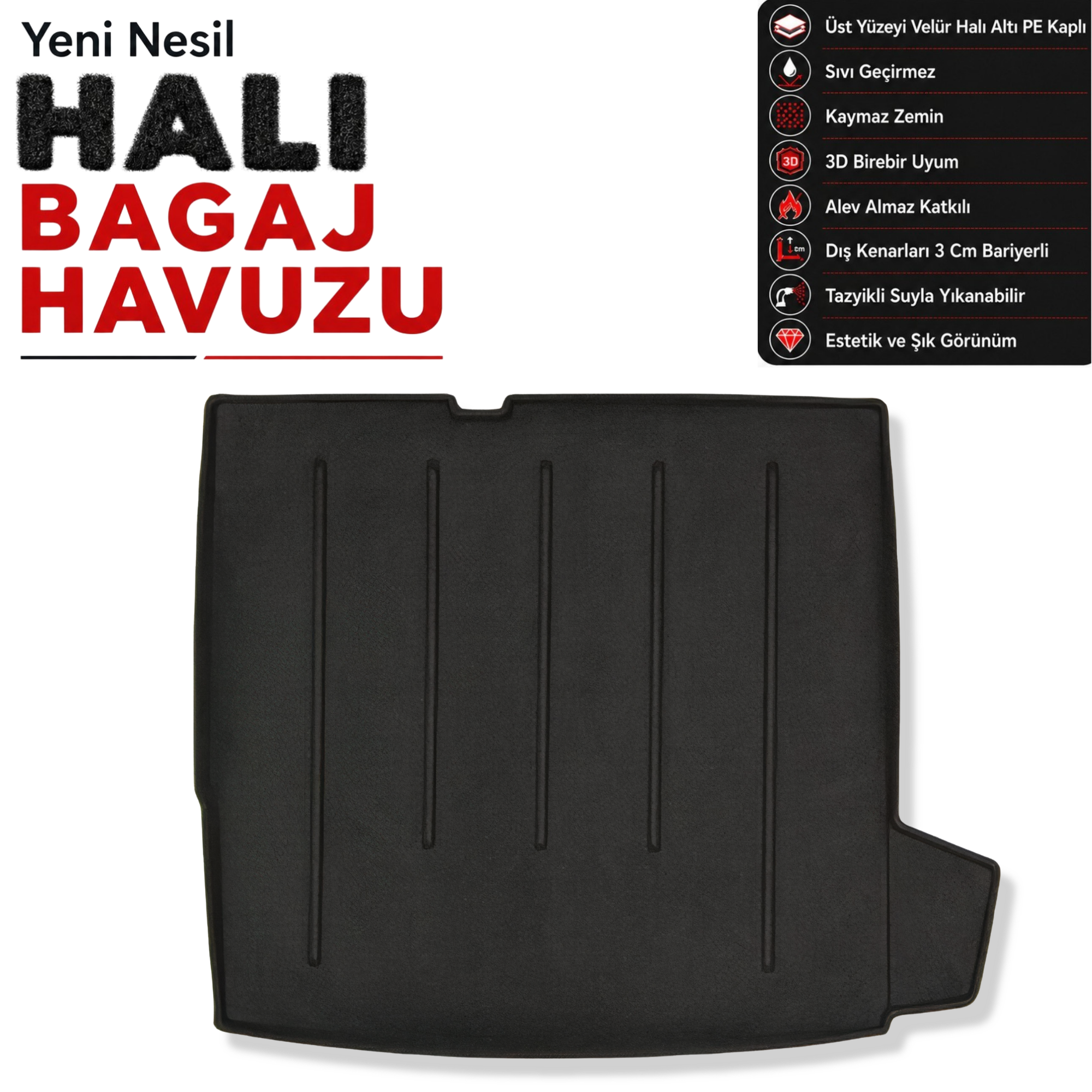 Citroen C5 Halı Bagaj Havuzu (2008 - 2017 Arası)
